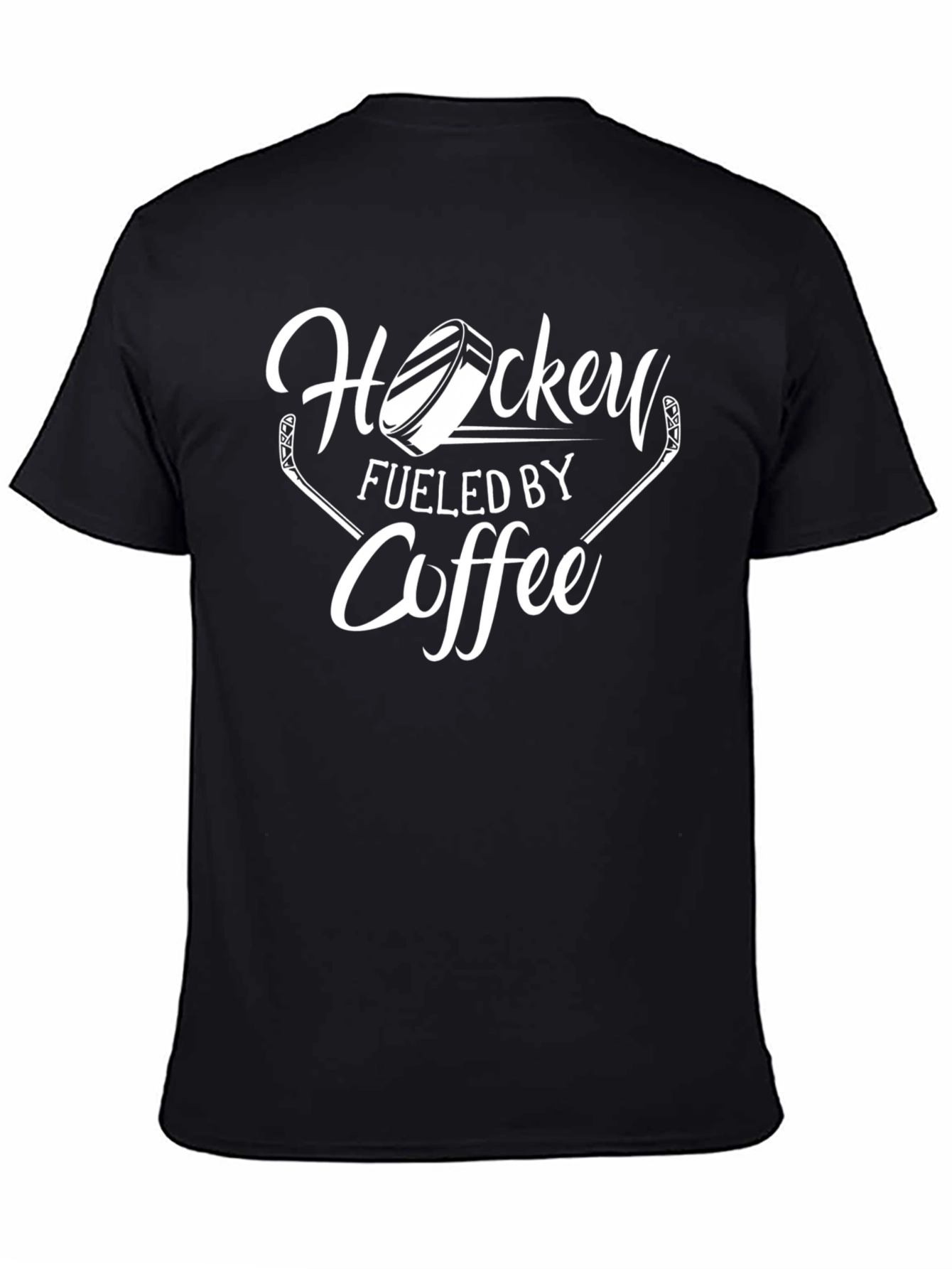 Hockey Fueled By Coffee Graphic T-Shirt