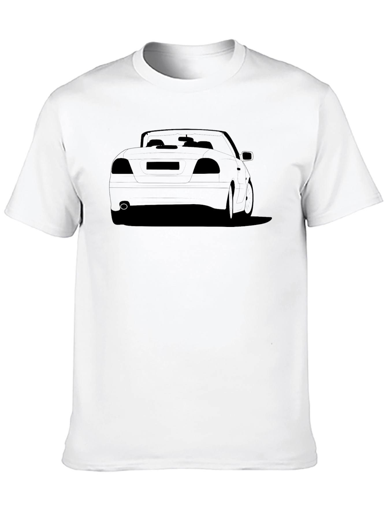 Black Car Silhouette T-Shirt - Stylish Automotive Apparel