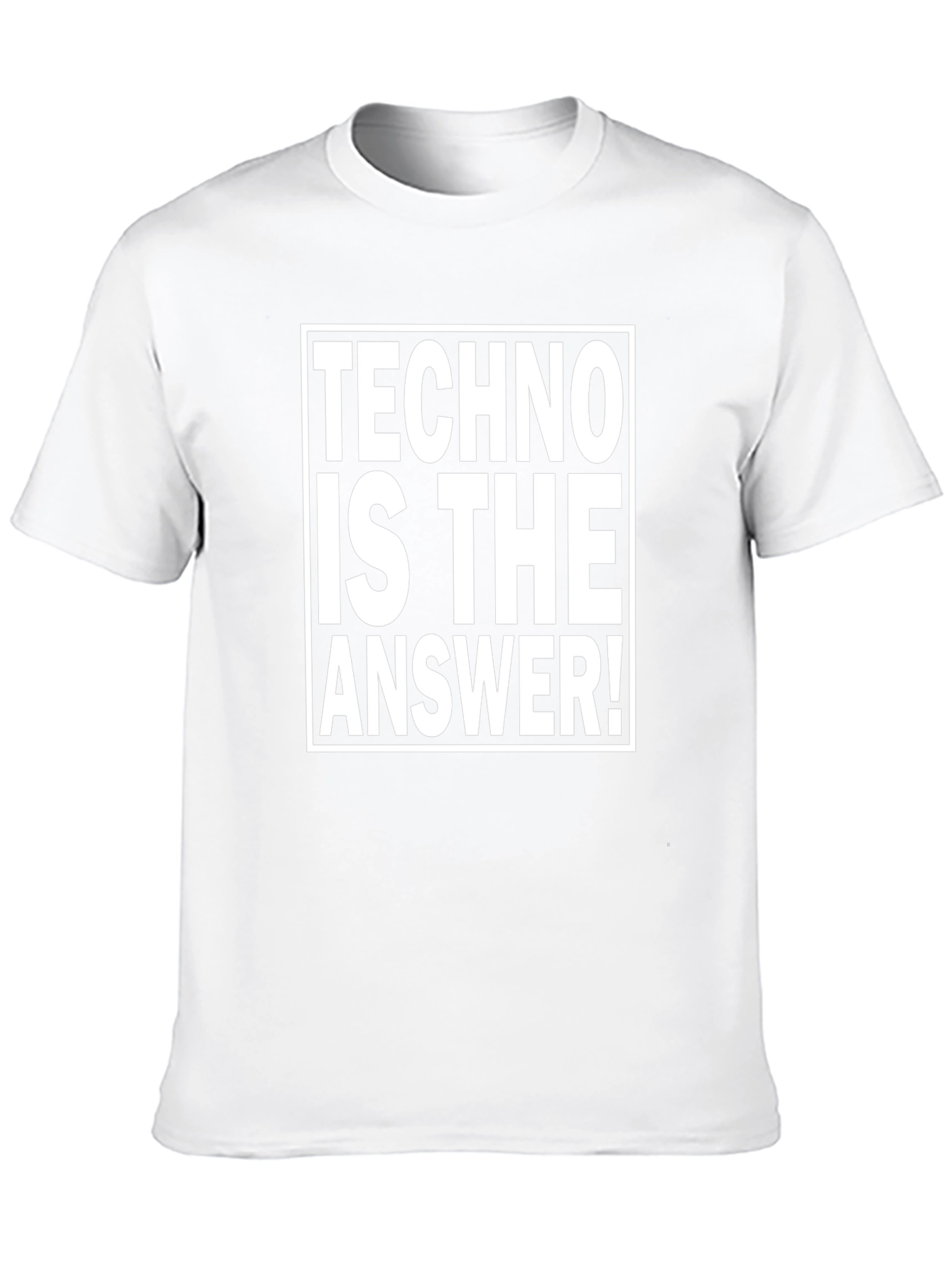 Techno Is The Answer! Black T-Shirt