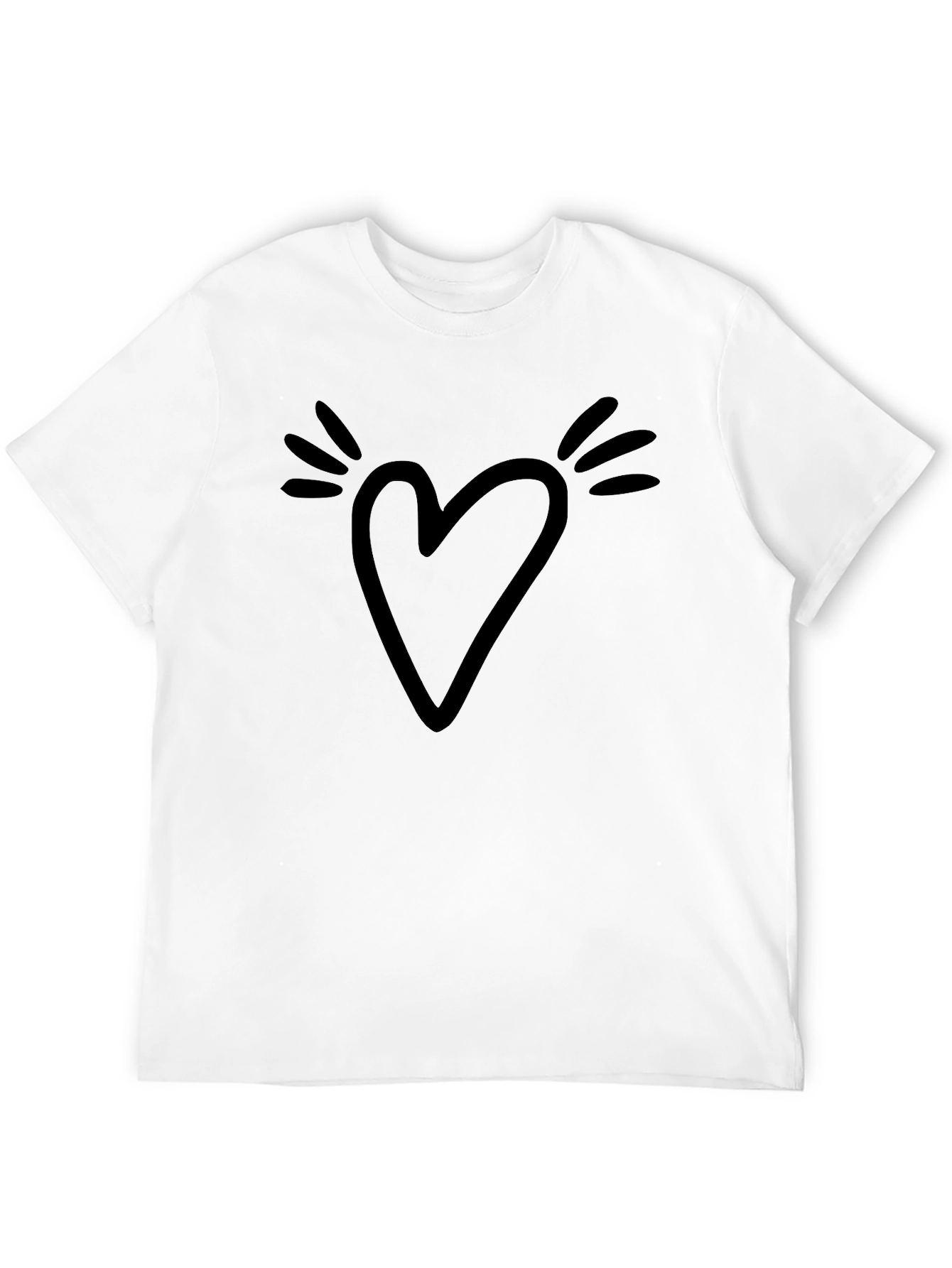 Heart Graphic Tee - Casual Comfort