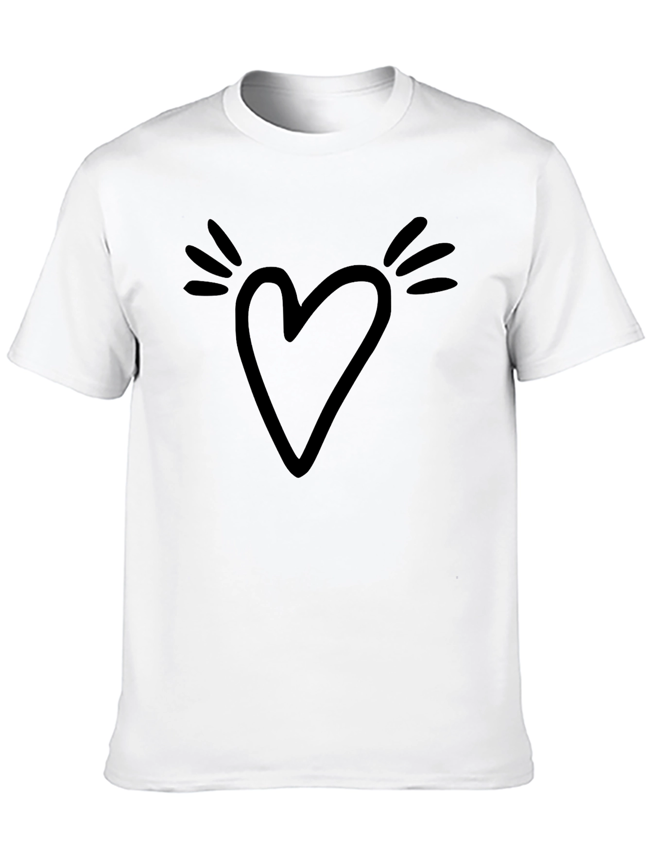 Heart Graphic Tee - Casual Comfort