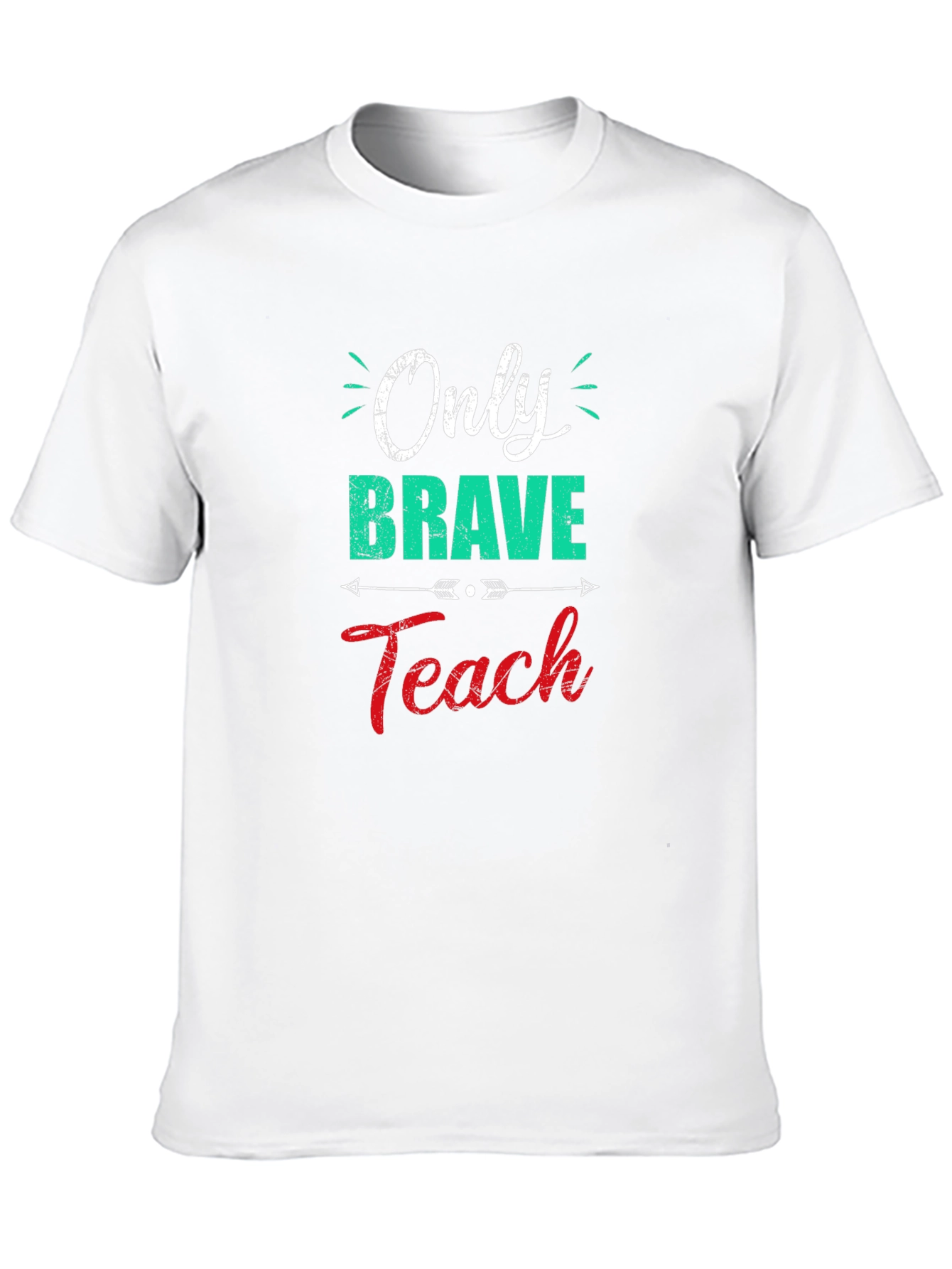 Only Brave Teach Black Graphic Tee
