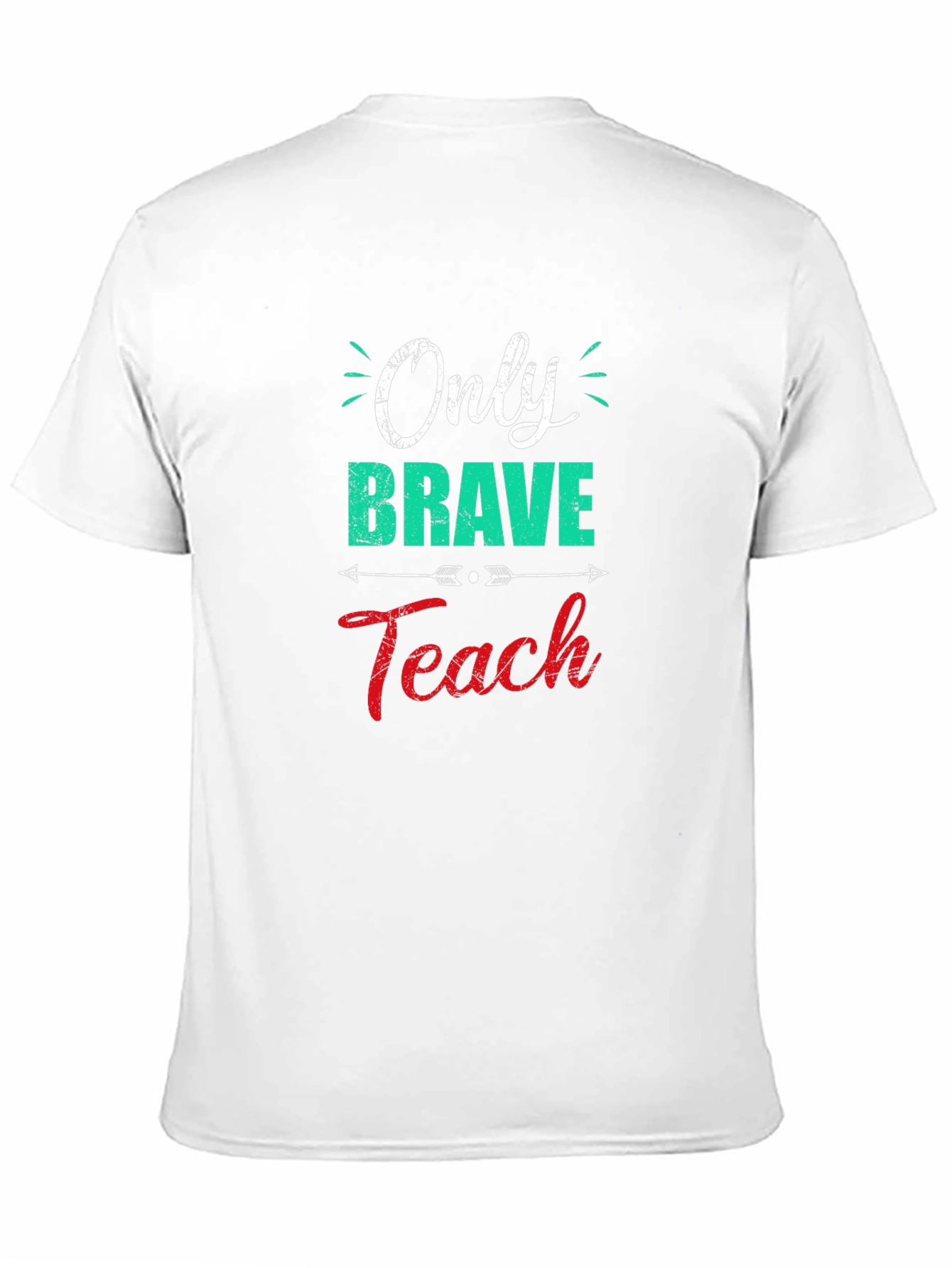 Only Brave Teach Black Graphic Tee