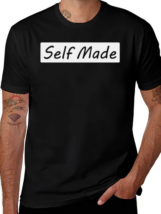Self Made T-Shirt - Black Casual Tee