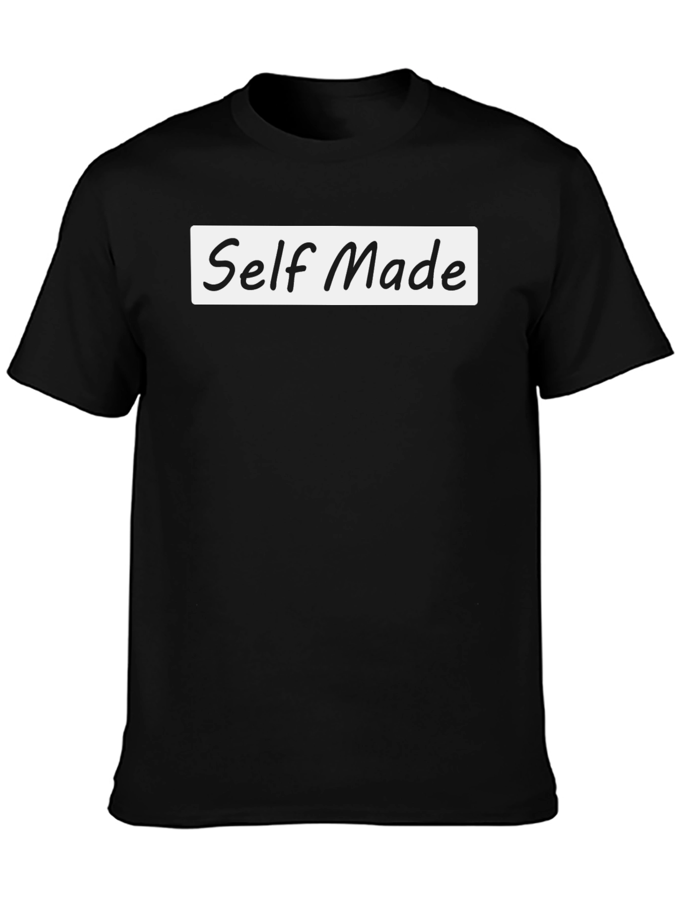 Self Made T-Shirt - Black Casual Tee