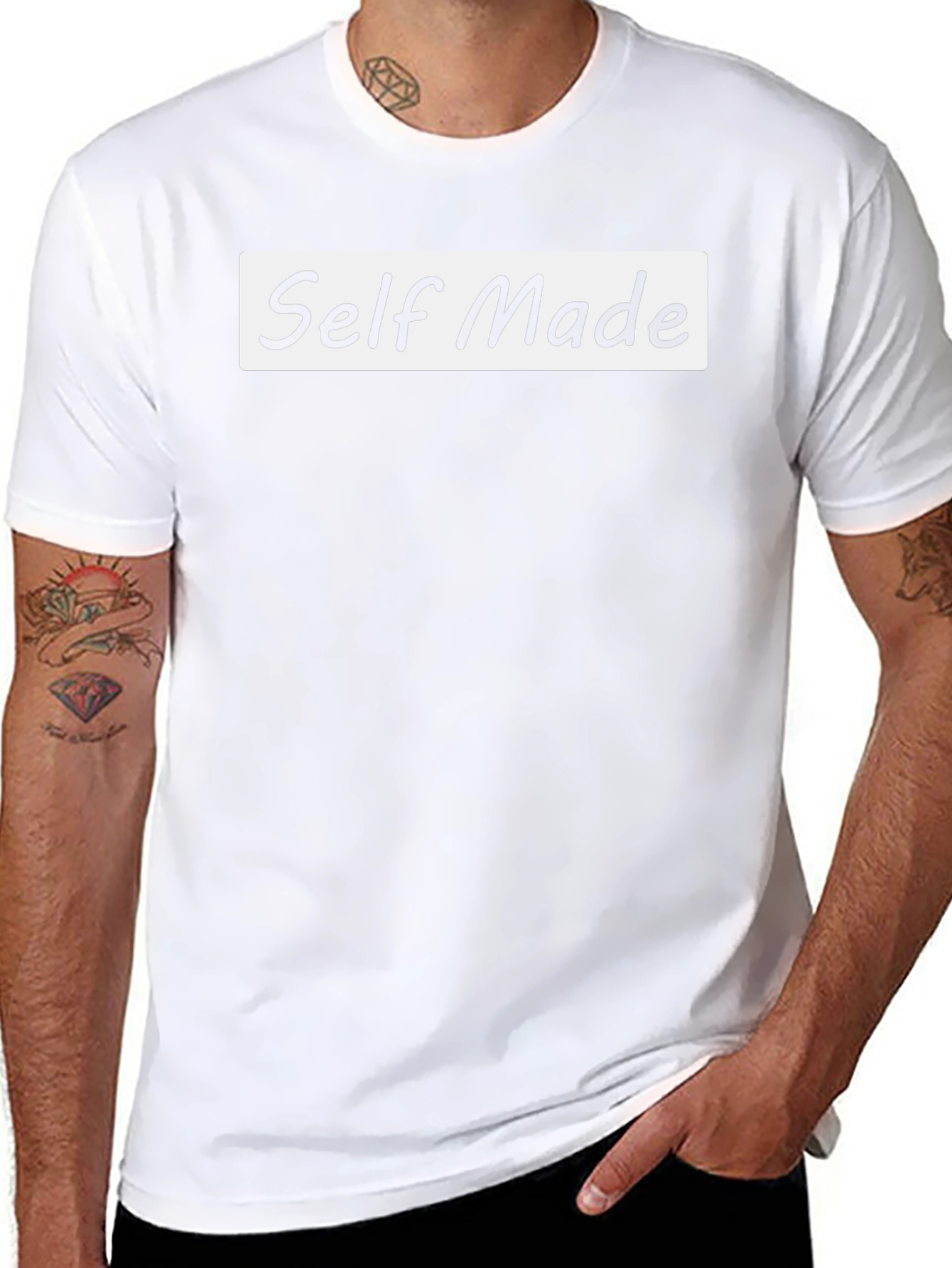 Self Made T-Shirt - Black Casual Tee