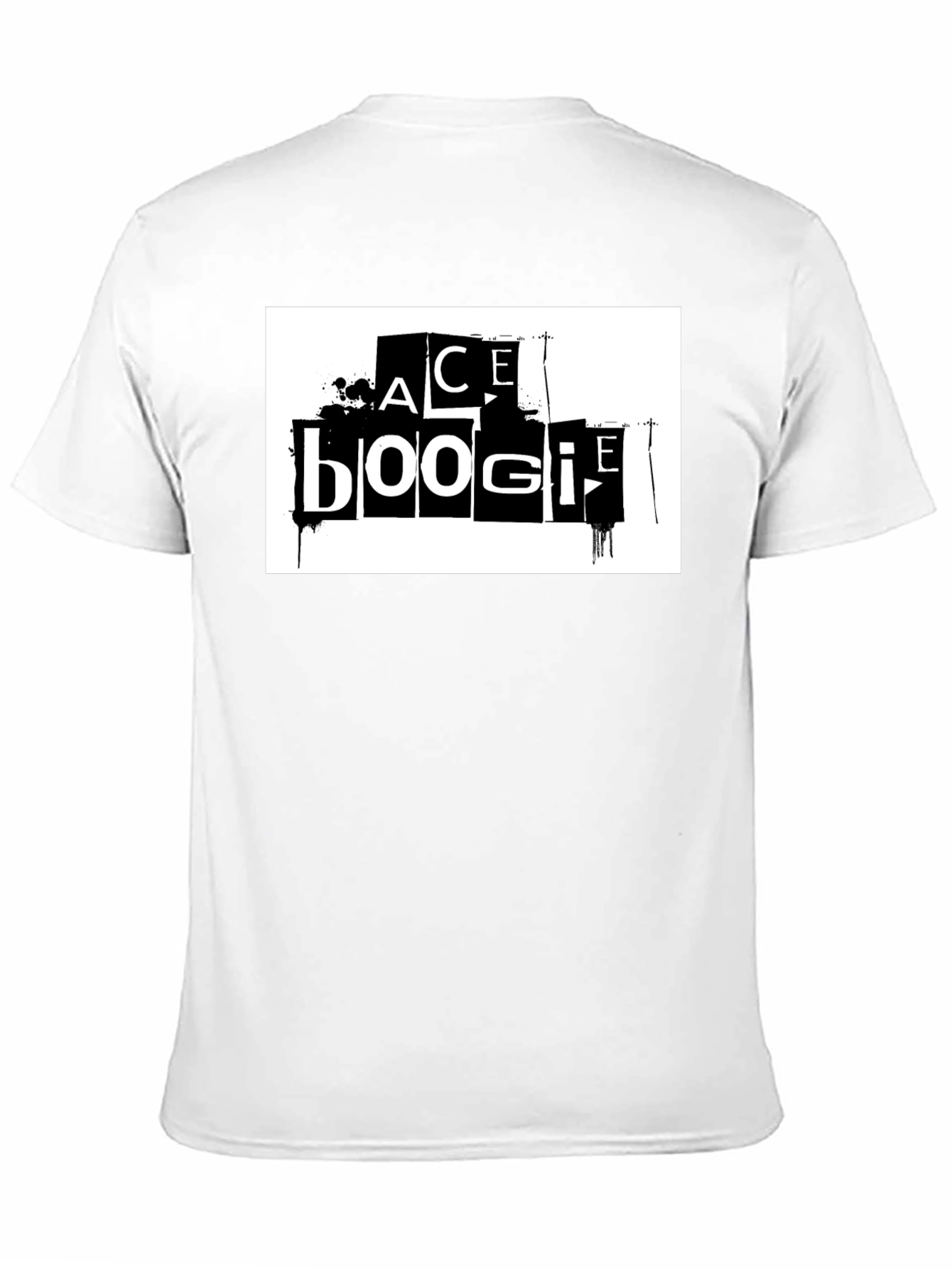 Ace Boogie Graphic Tee - Black Cotton Blend T-Shirt