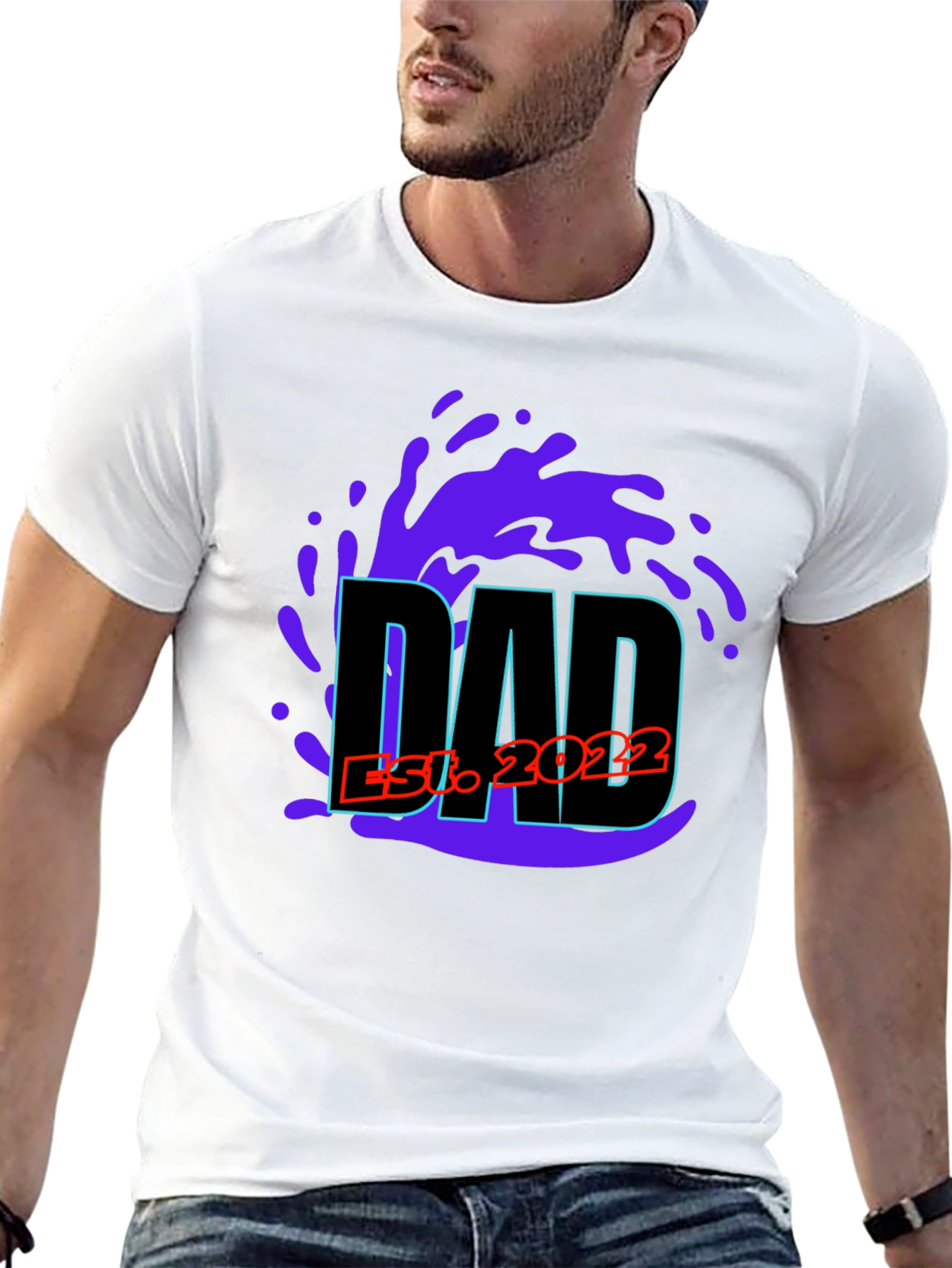 Dad Est. 2022 T-Shirt - New Dad Gift