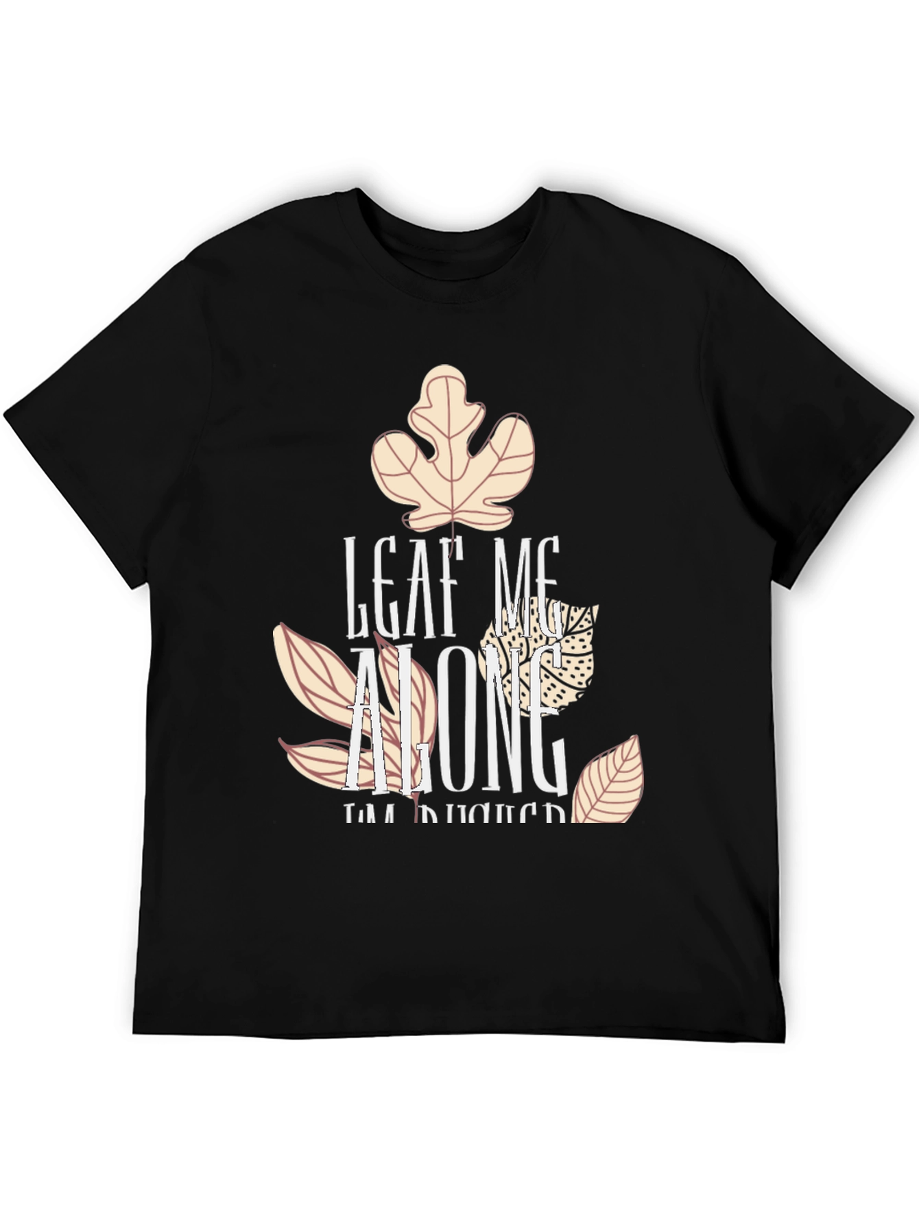Leaf Me Alone Funny Fall Graphic Tee