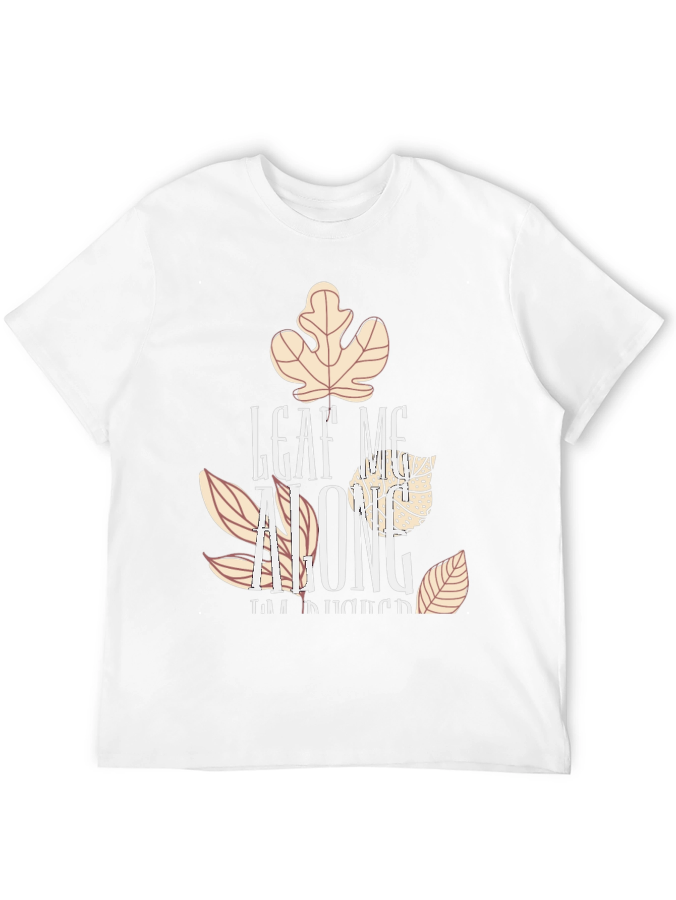 Leaf Me Alone Funny Fall Graphic Tee