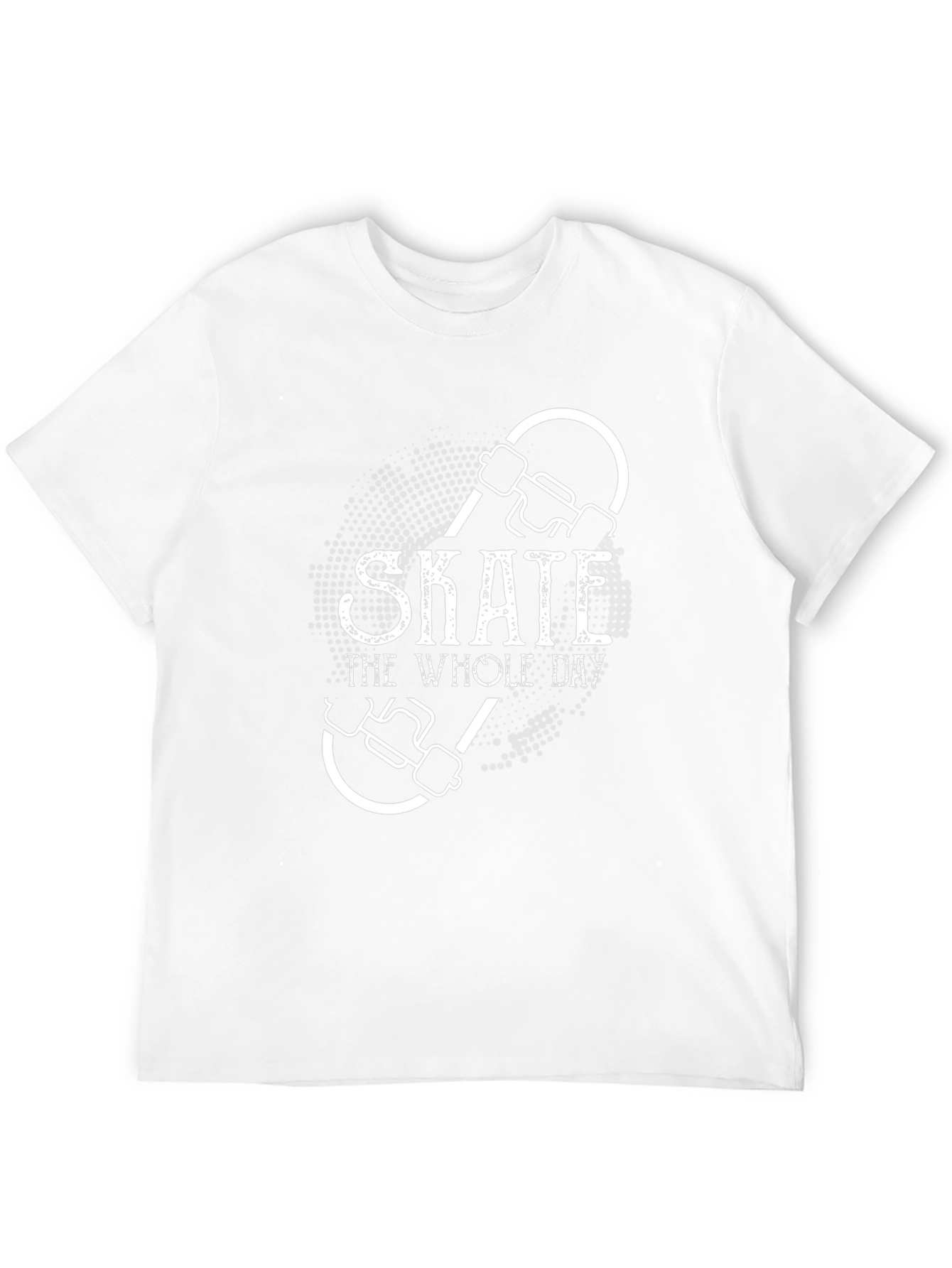 Skate The Whole Day Black Graphic Tee