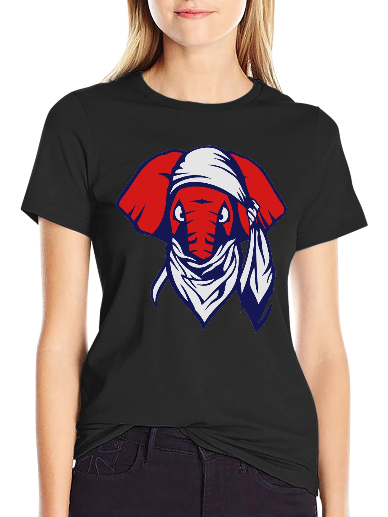 Bandana Elephant Graphic Tee - Cool Casual Style