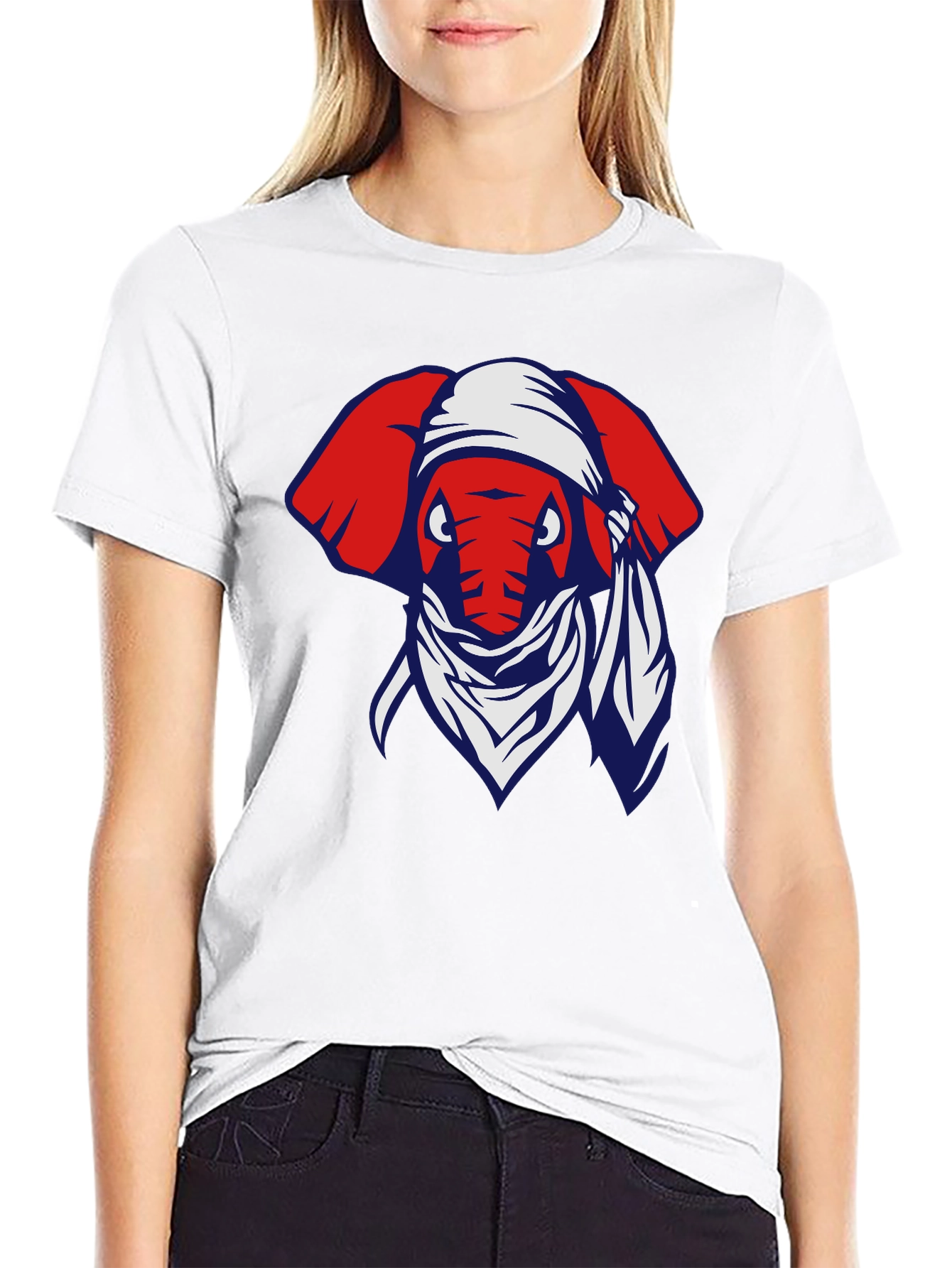 Bandana Elephant Graphic Tee - Cool Casual Style