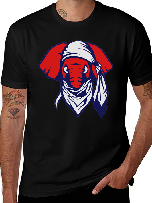 Bandana Elephant Graphic Tee - Cool Casual Style