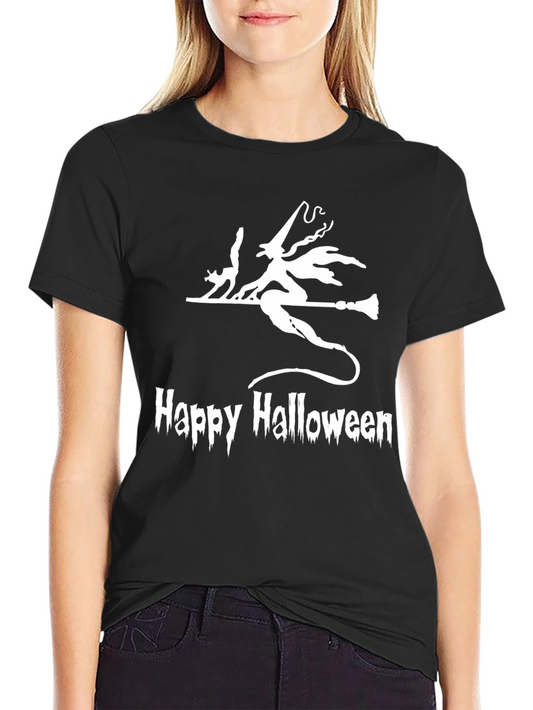 Happy Halloween Witch Graphic Tee