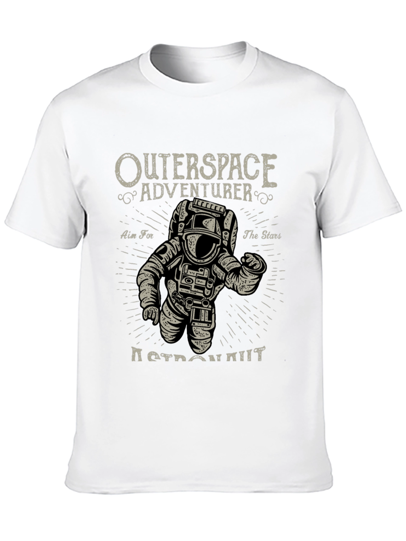 Outerspace Adventurer Graphic Tee - Astronaut Design