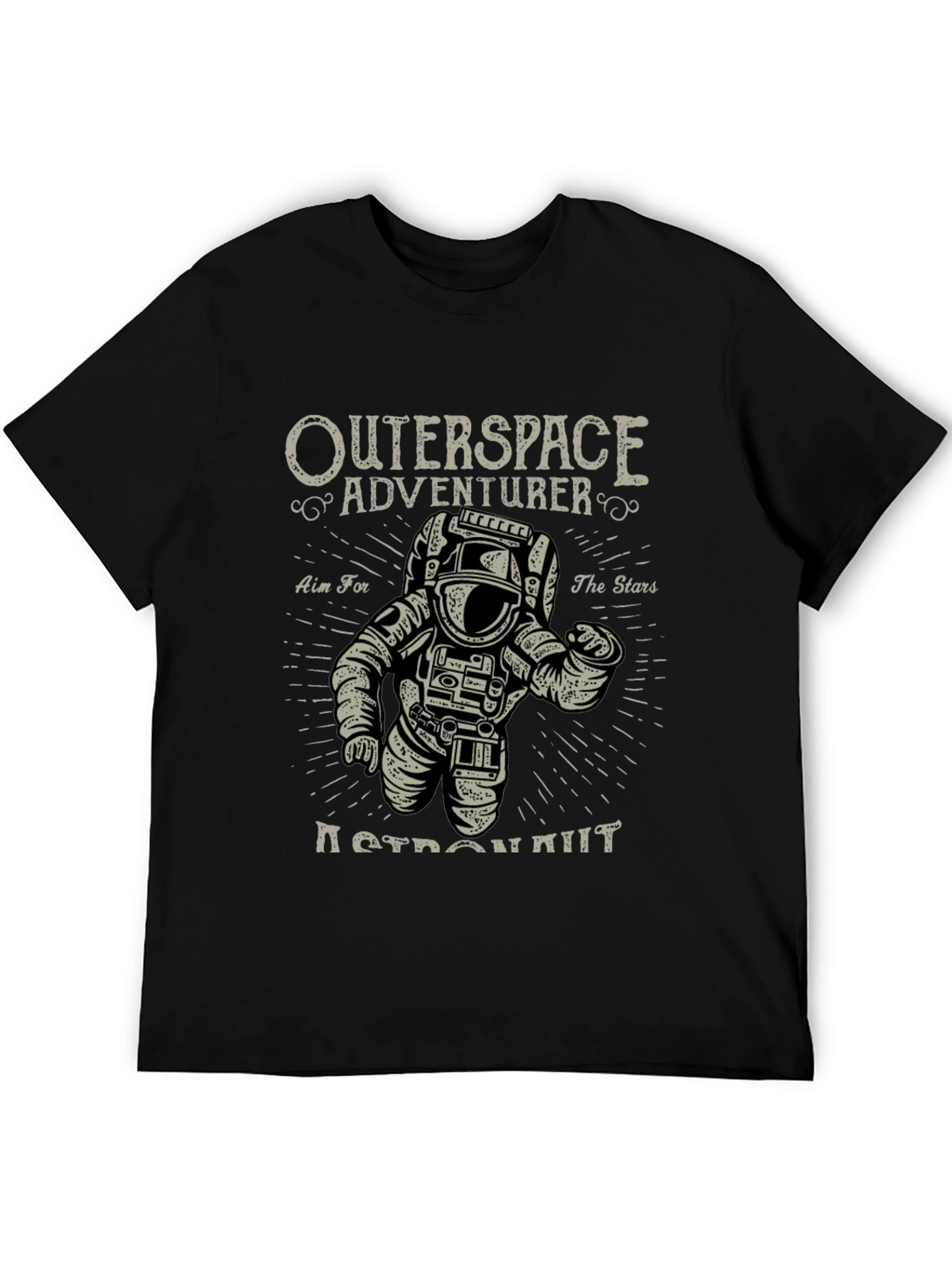 Outerspace Adventurer Graphic Tee - Astronaut Design