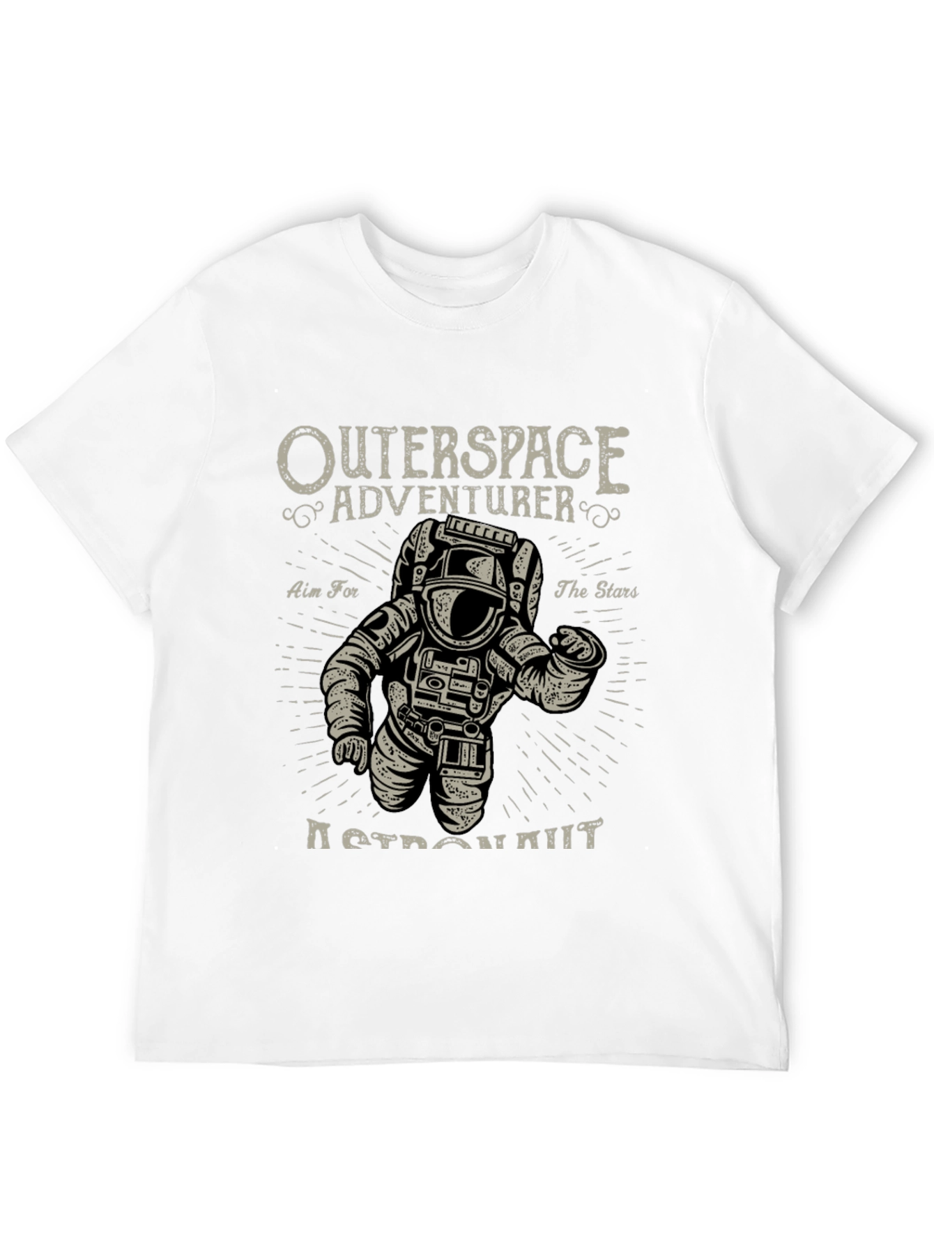 Outerspace Adventurer Graphic Tee - Astronaut Design
