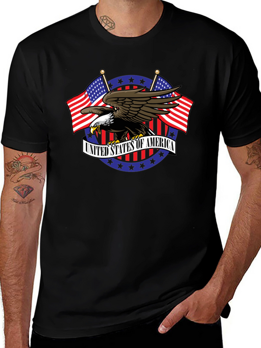 USA Eagle Graphic T-Shirt - Patriotic American Pride