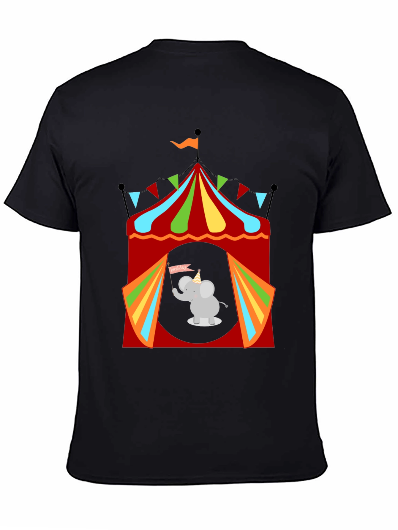 Circus Elephant Graphic Tee - Fun & Festive!