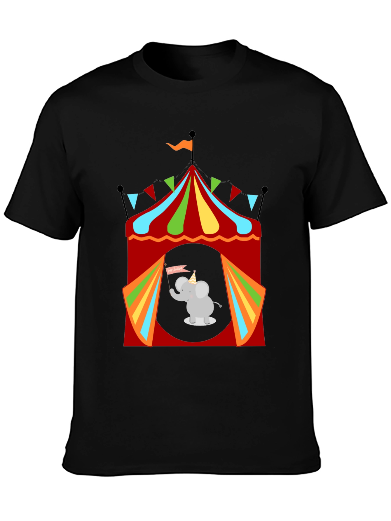 Circus Elephant Graphic Tee - Fun & Festive!