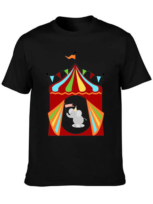 Circus Elephant Graphic Tee - Fun & Festive!