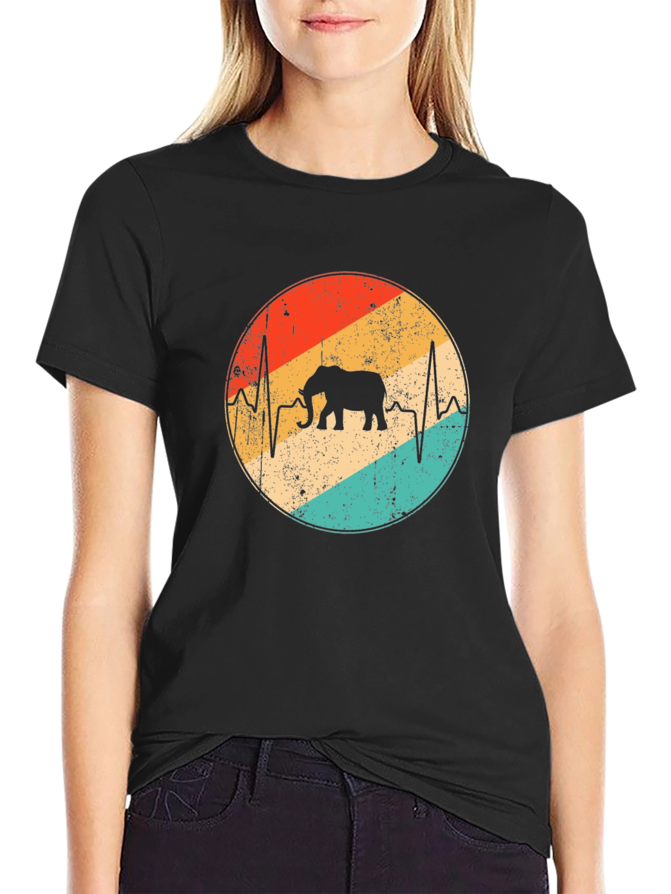 Elephant Heartbeat Graphic T-Shirt