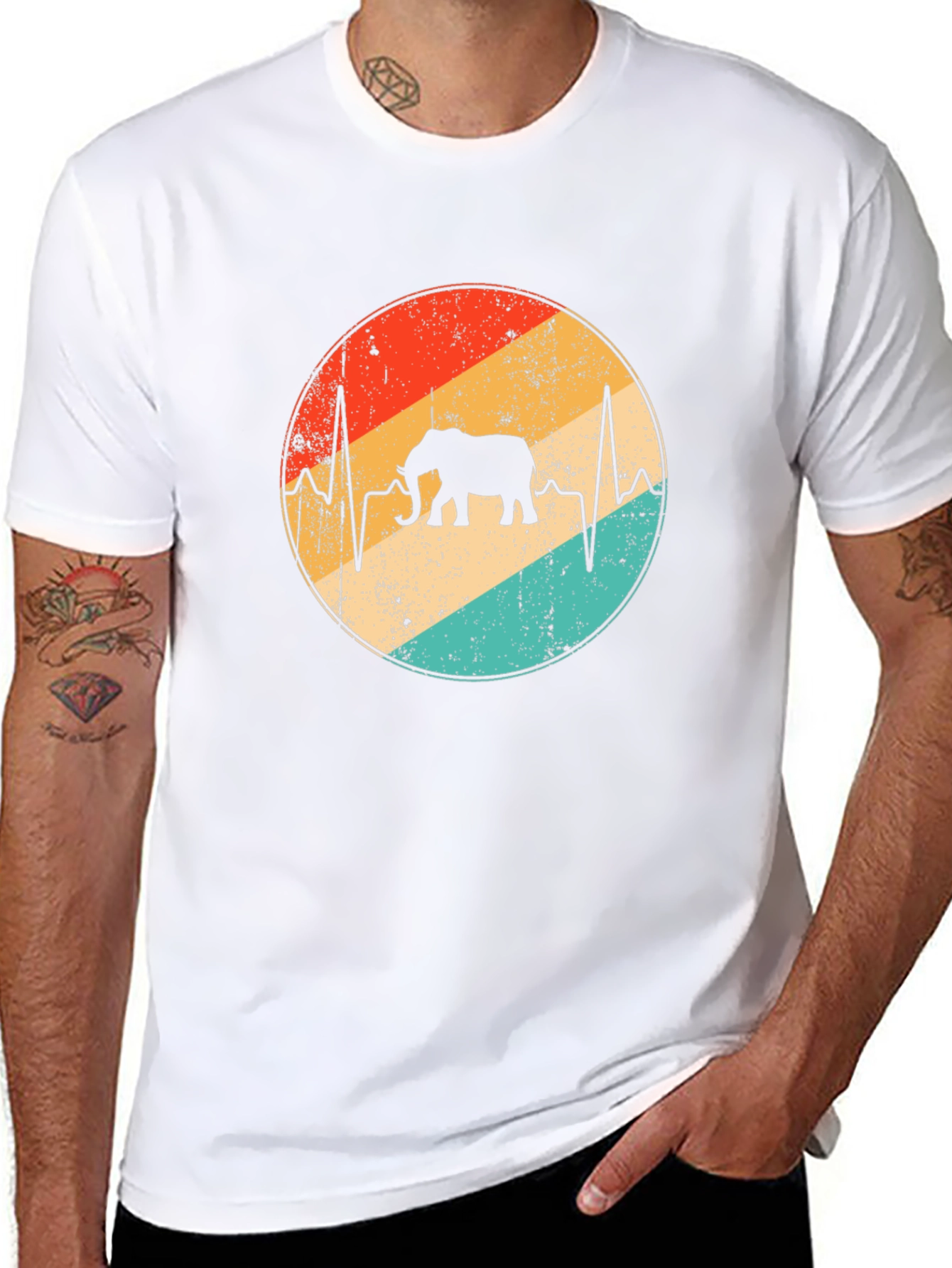 Elephant Heartbeat Graphic T-Shirt