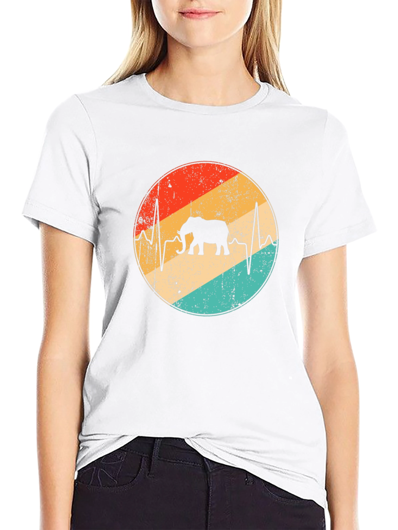 Elephant Heartbeat Graphic T-Shirt