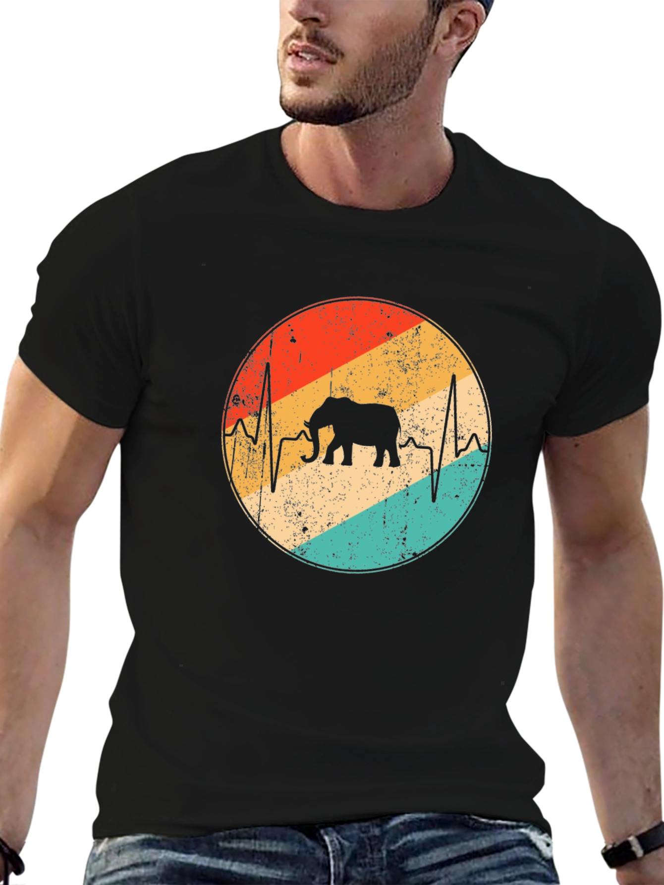 Elephant Heartbeat Graphic T-Shirt