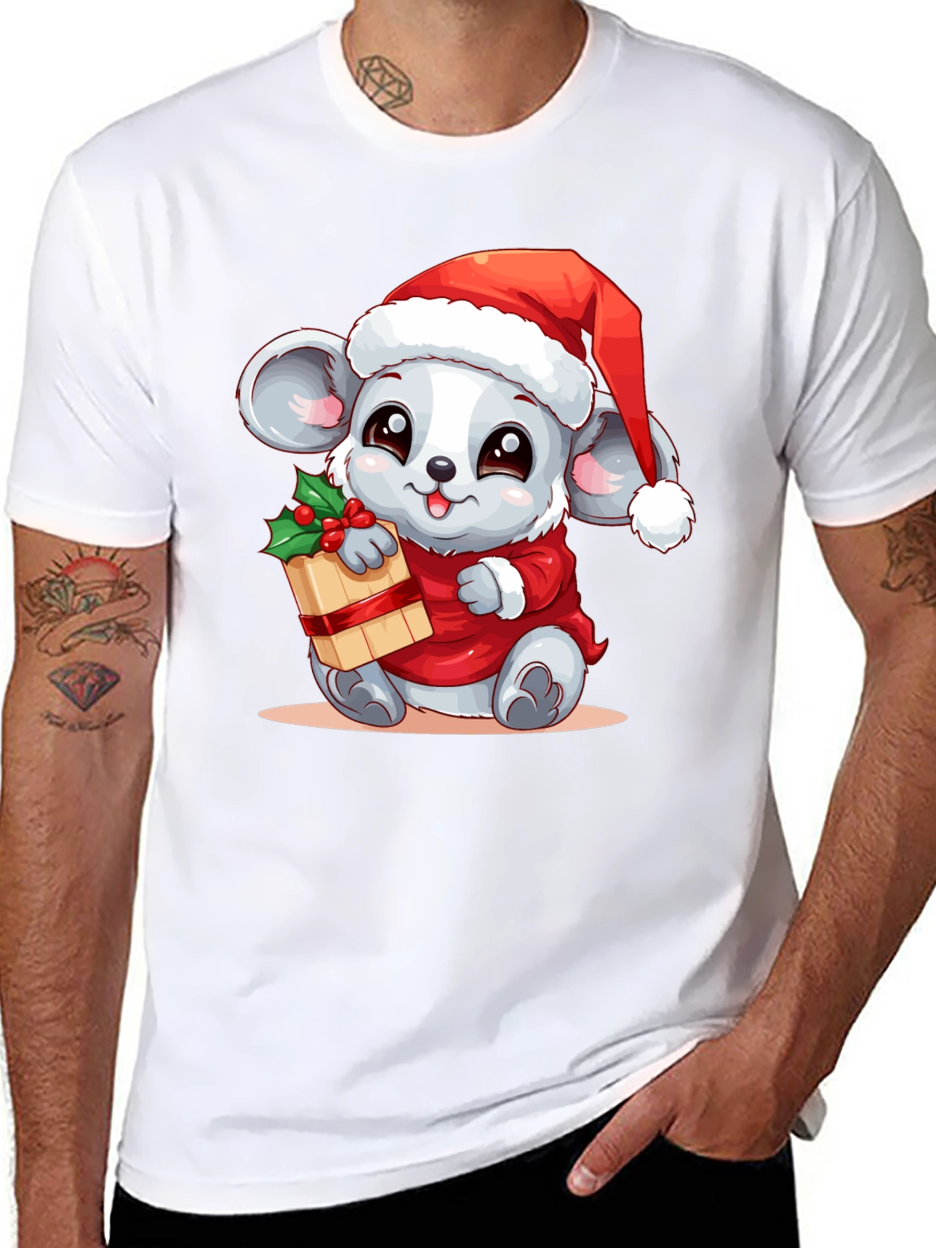 Festive Mouse Christmas T-Shirt
