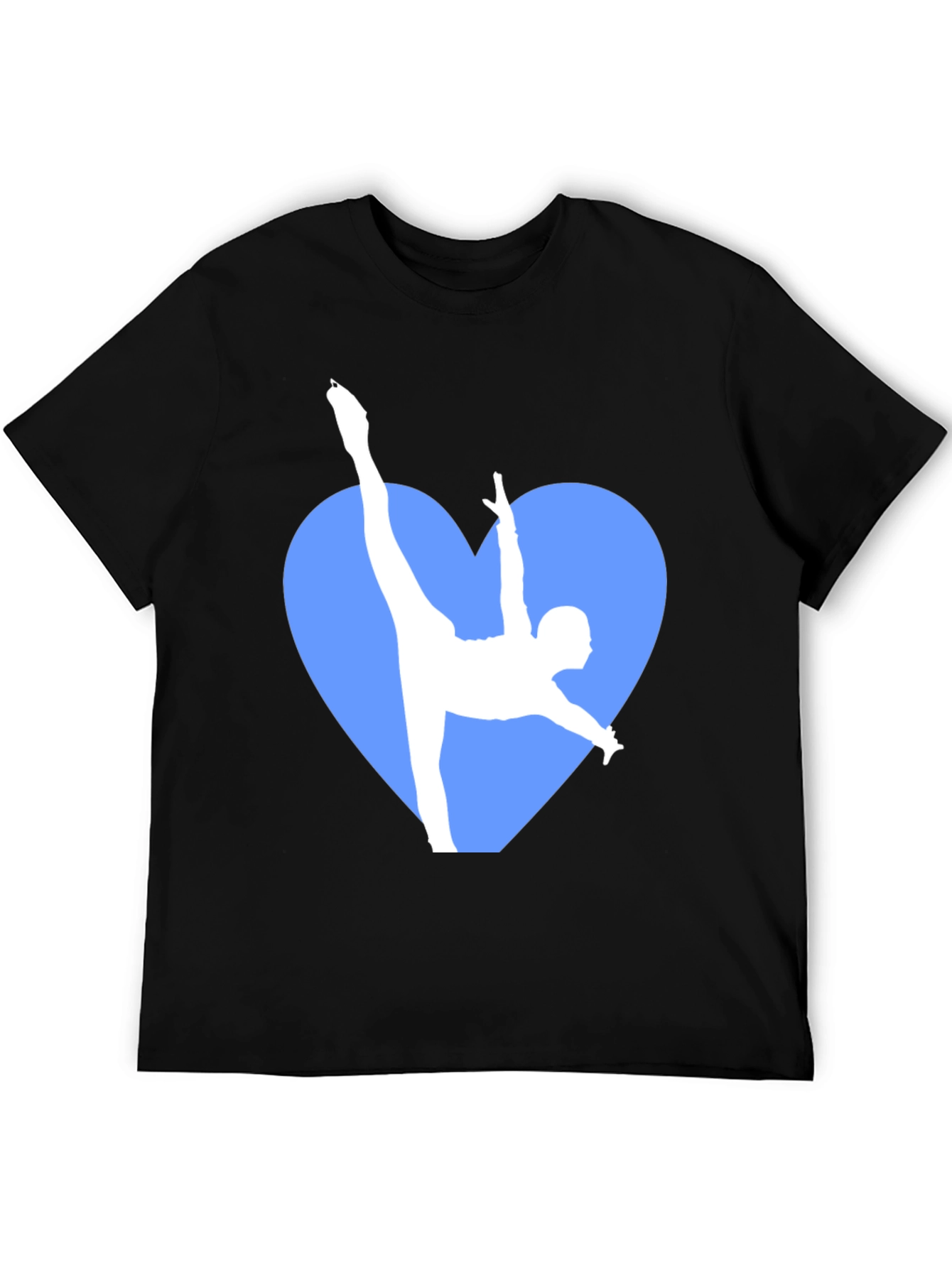 Gymnastics Heart Graphic Tee - Black