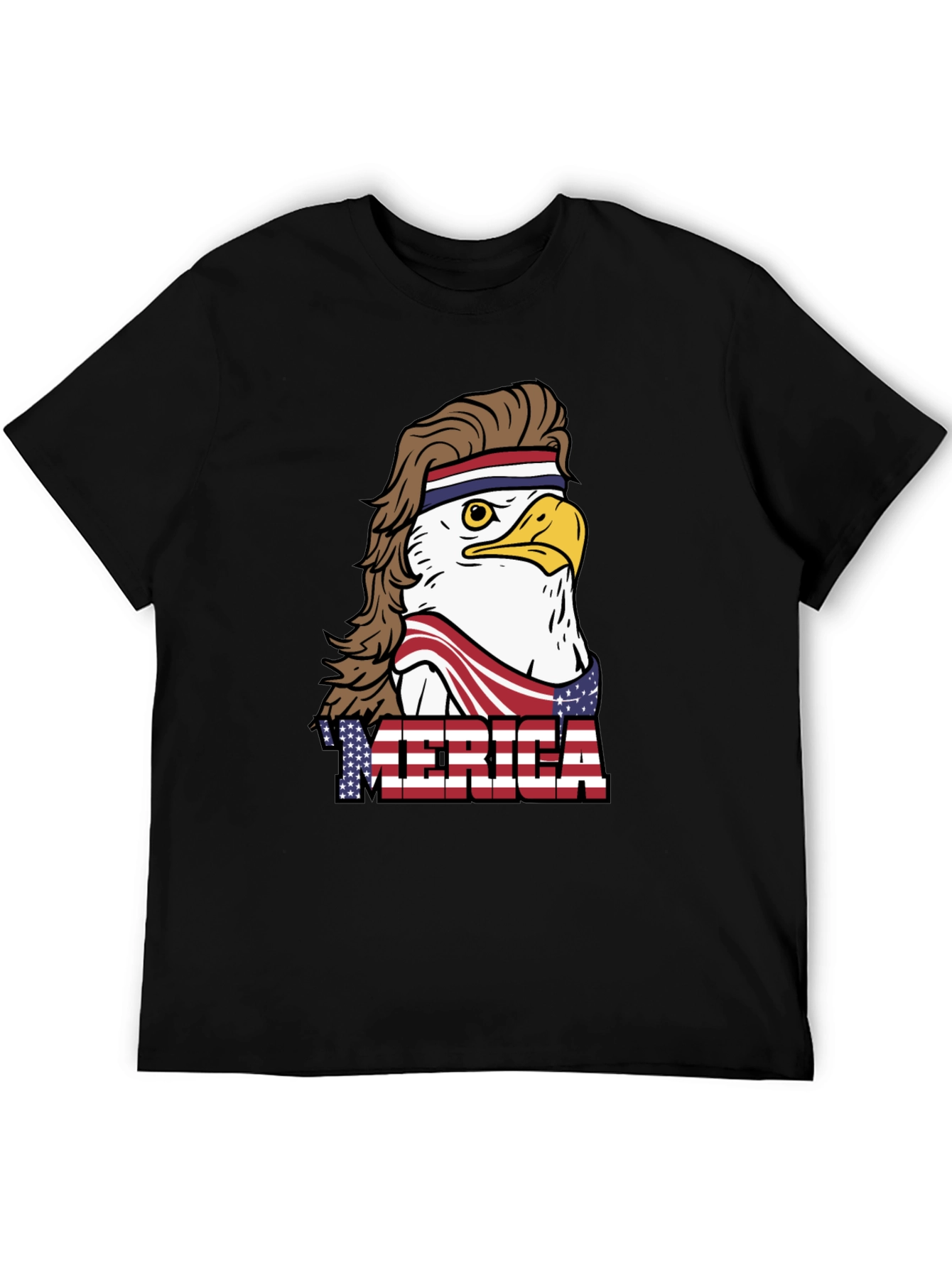 USA Eagle Mullet T-Shirt: Patriotic & Funny