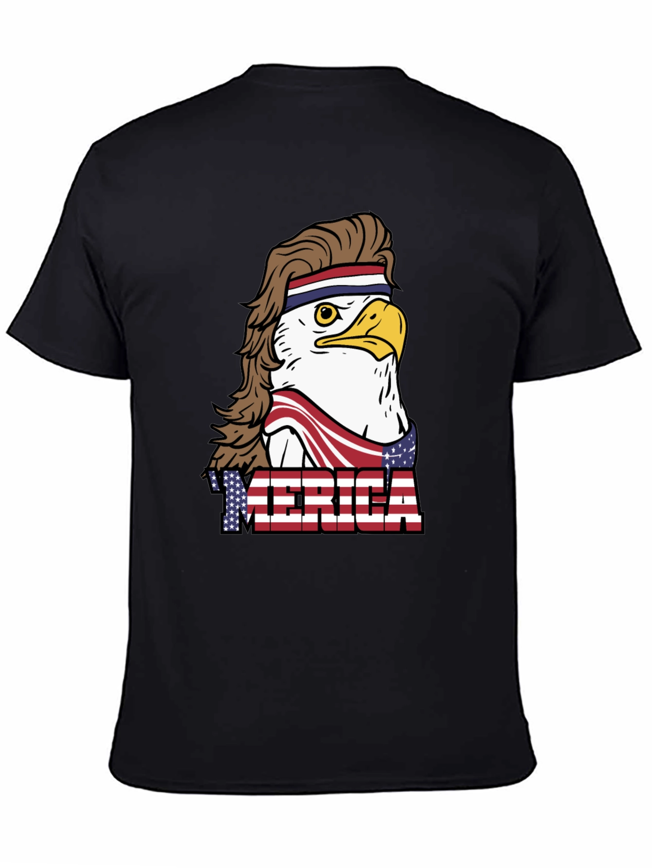 USA Eagle Mullet T-Shirt: Patriotic & Funny