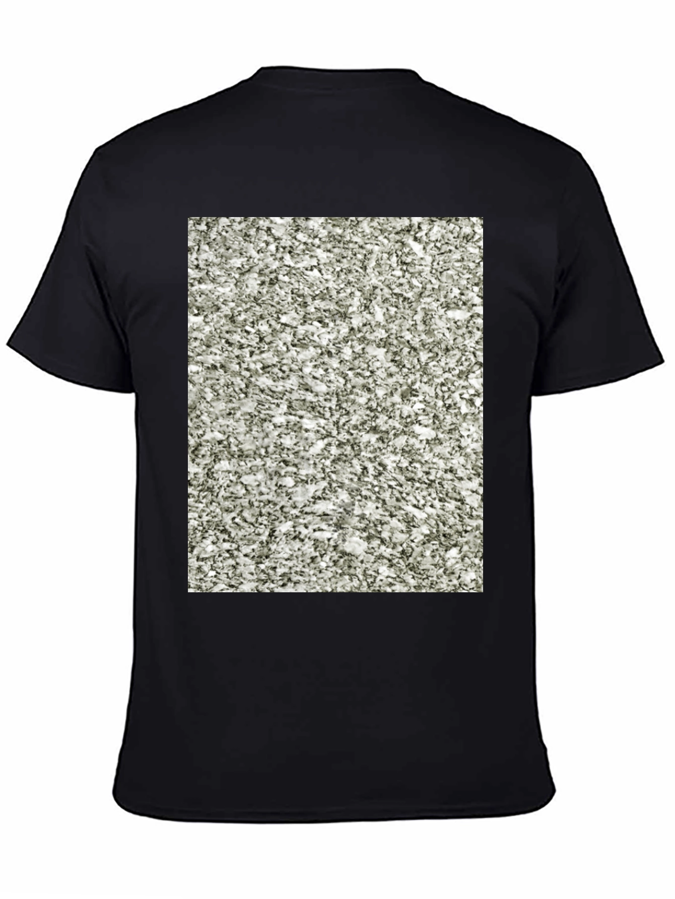 Granite Pattern Black T-Shirt