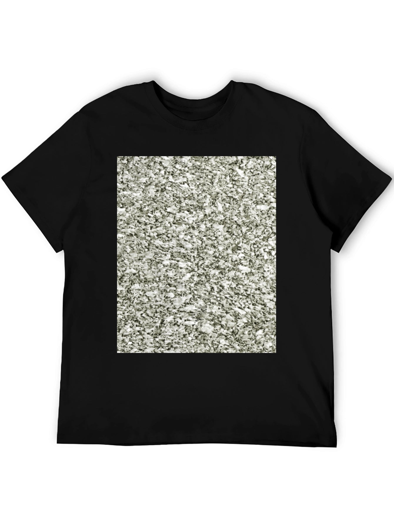 Granite Pattern Black T-Shirt