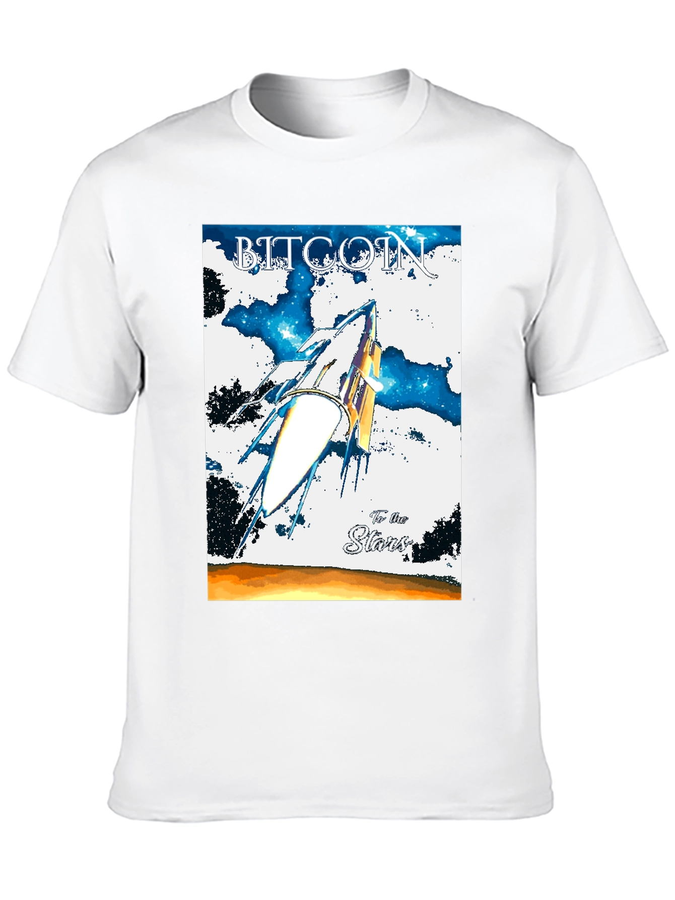 Bitcoin To the Stars Graphic T-Shirt