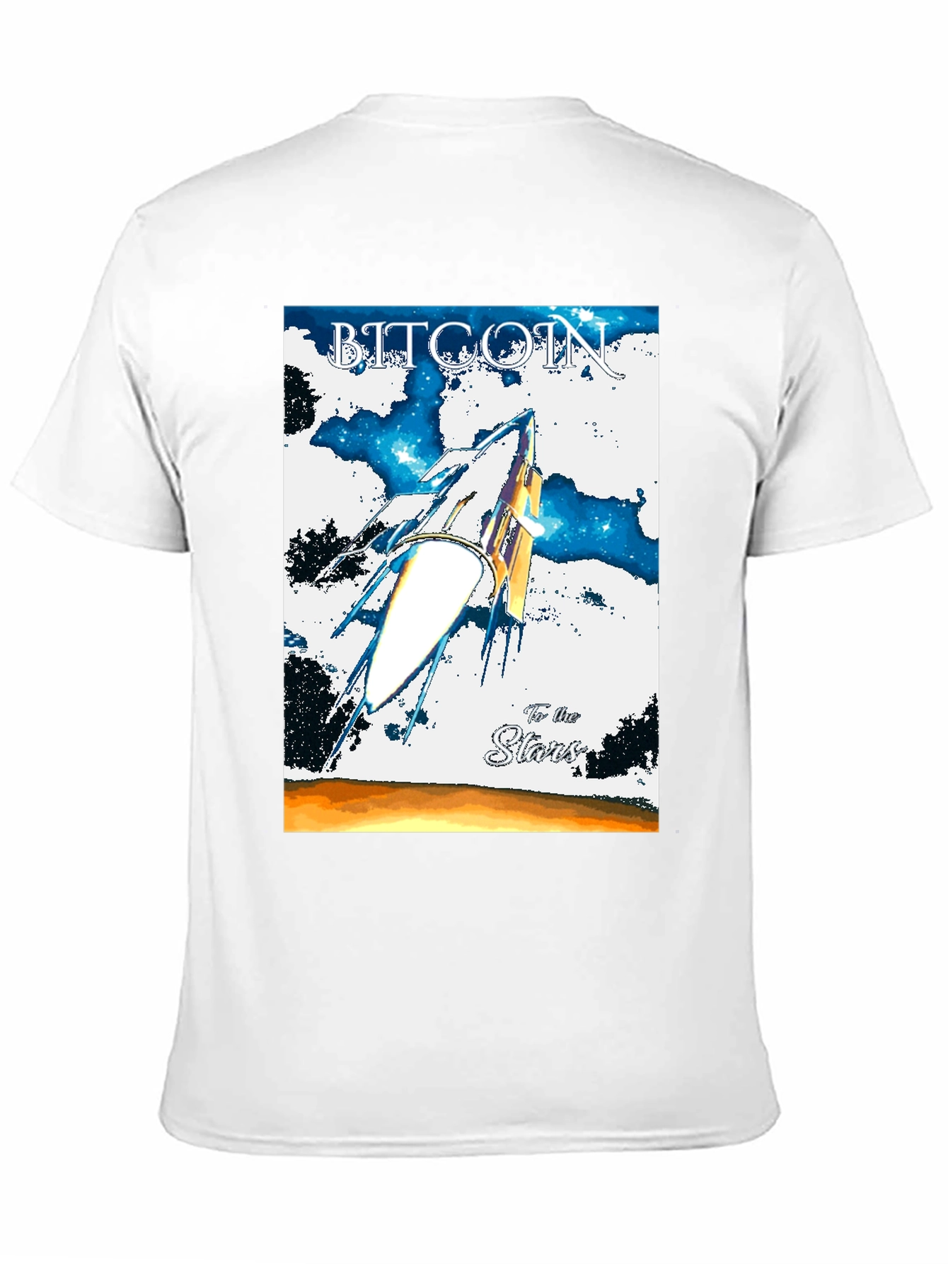 Bitcoin To the Stars Graphic T-Shirt