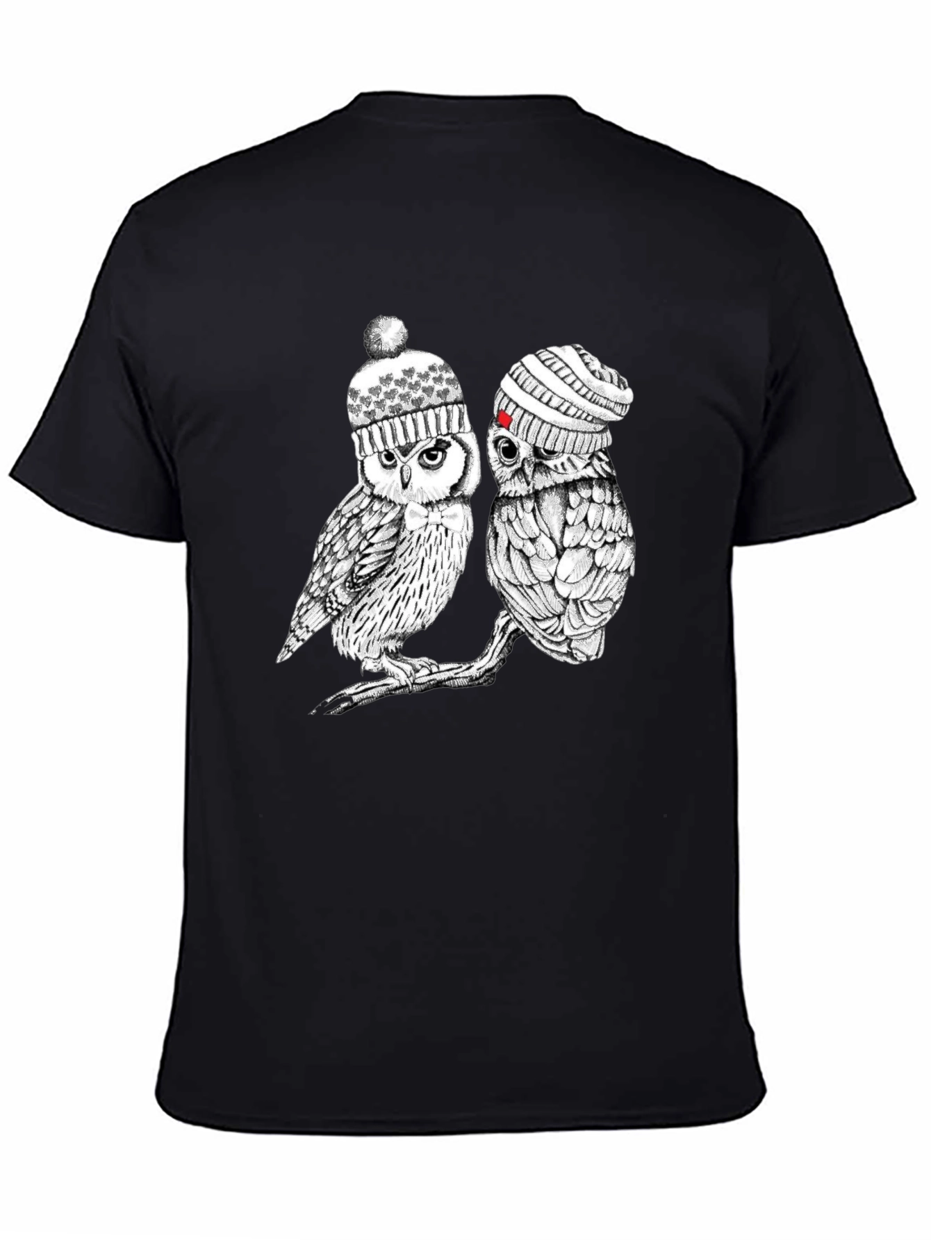 Owl Beanie T-Shirt: Whimsical Winter Style