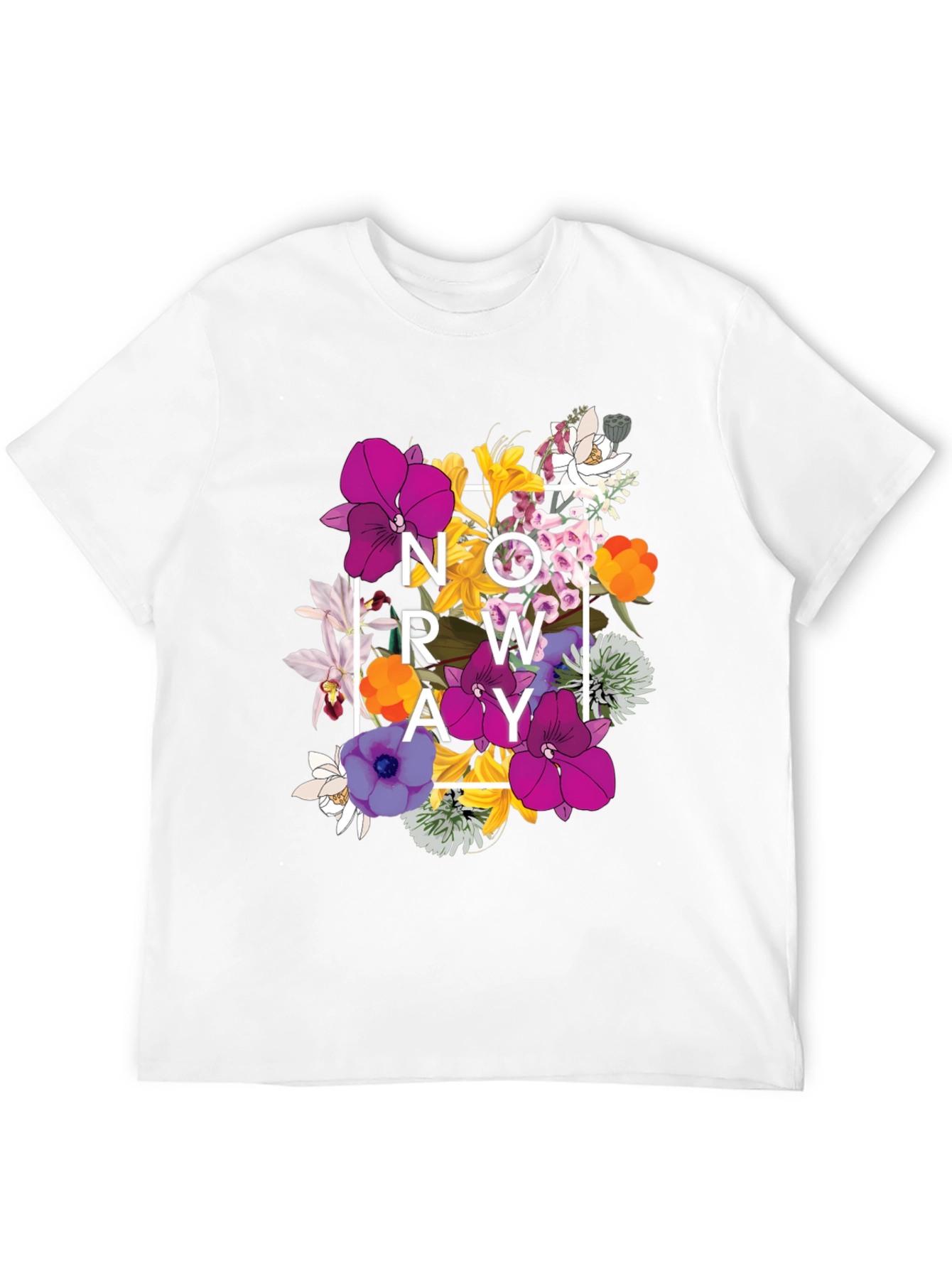 Floral NOW GROW AWAY Graphic T-Shirt - Black