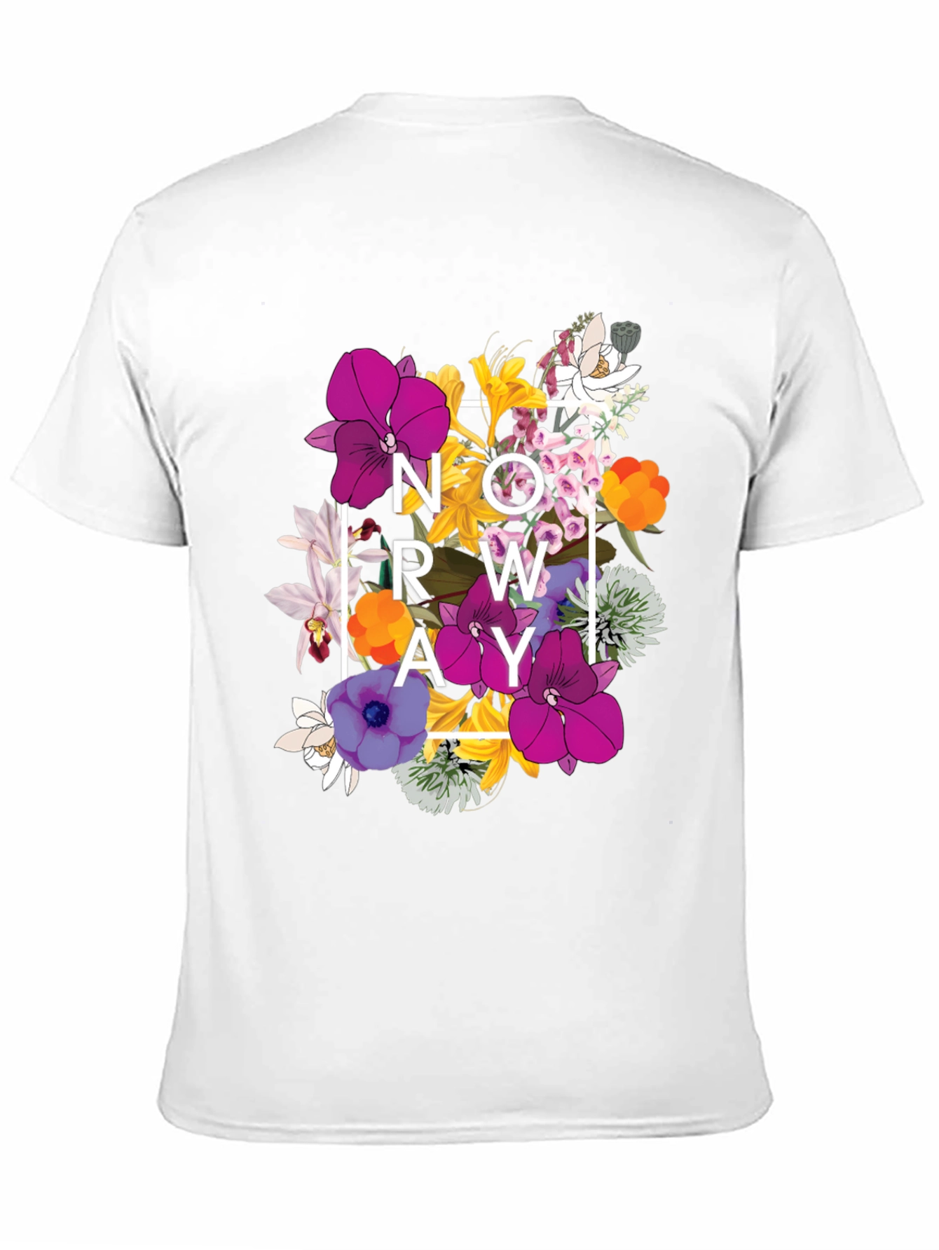 Floral NOW GROW AWAY Graphic T-Shirt - Black