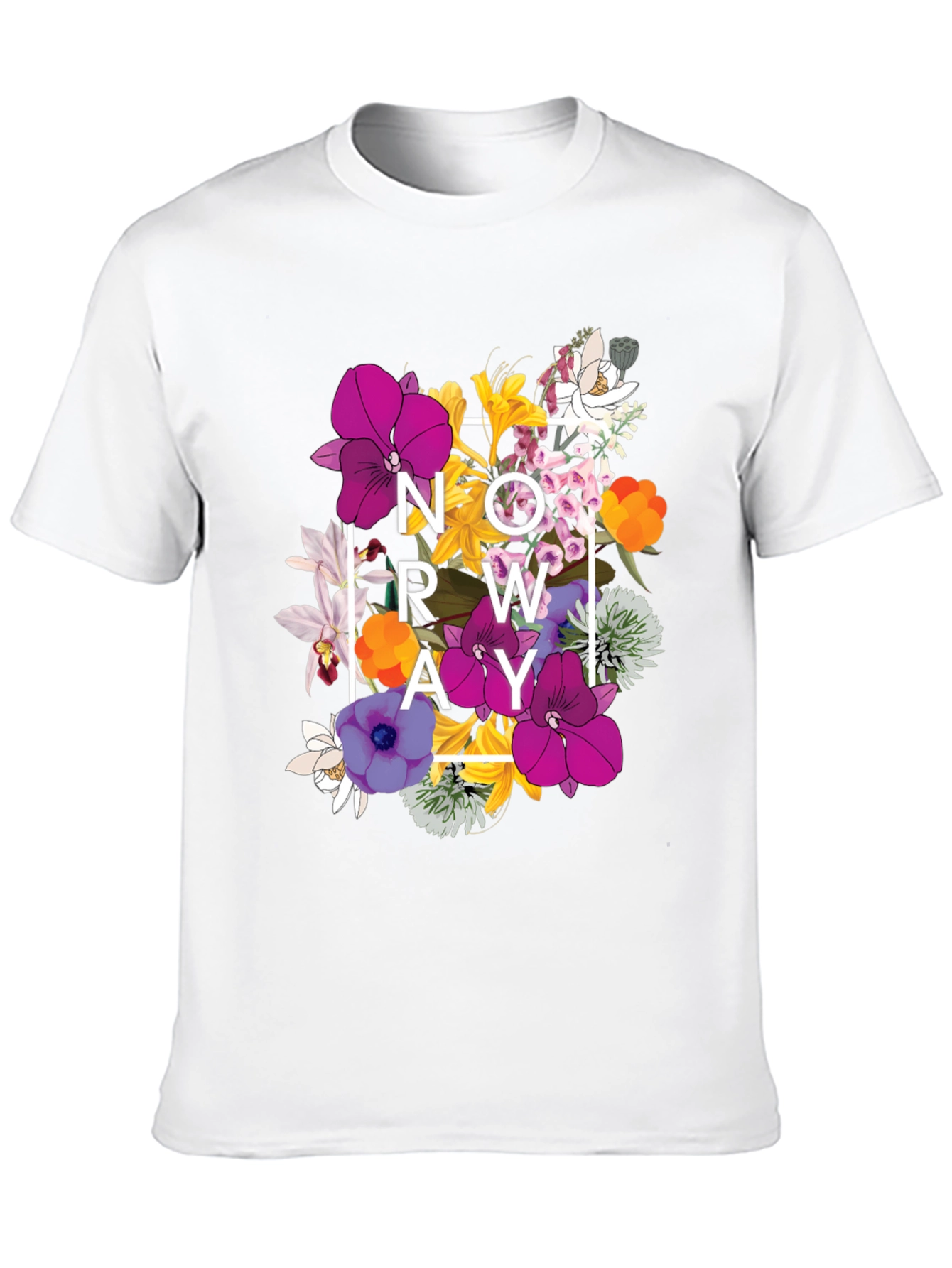 Floral NOW GROW AWAY Graphic T-Shirt - Black