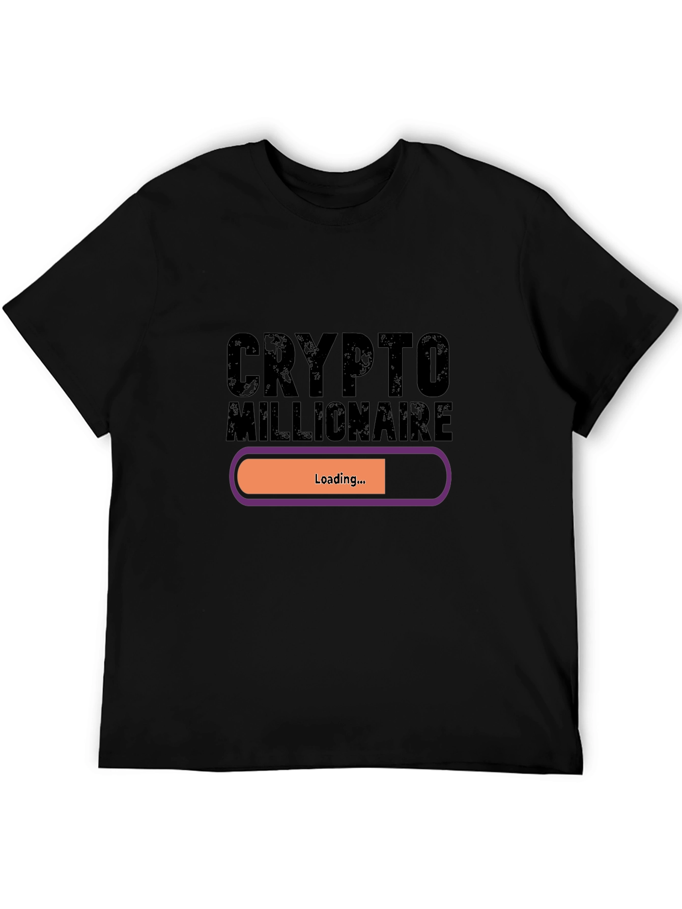Crypto Millionaire Loading Black T-Shirt