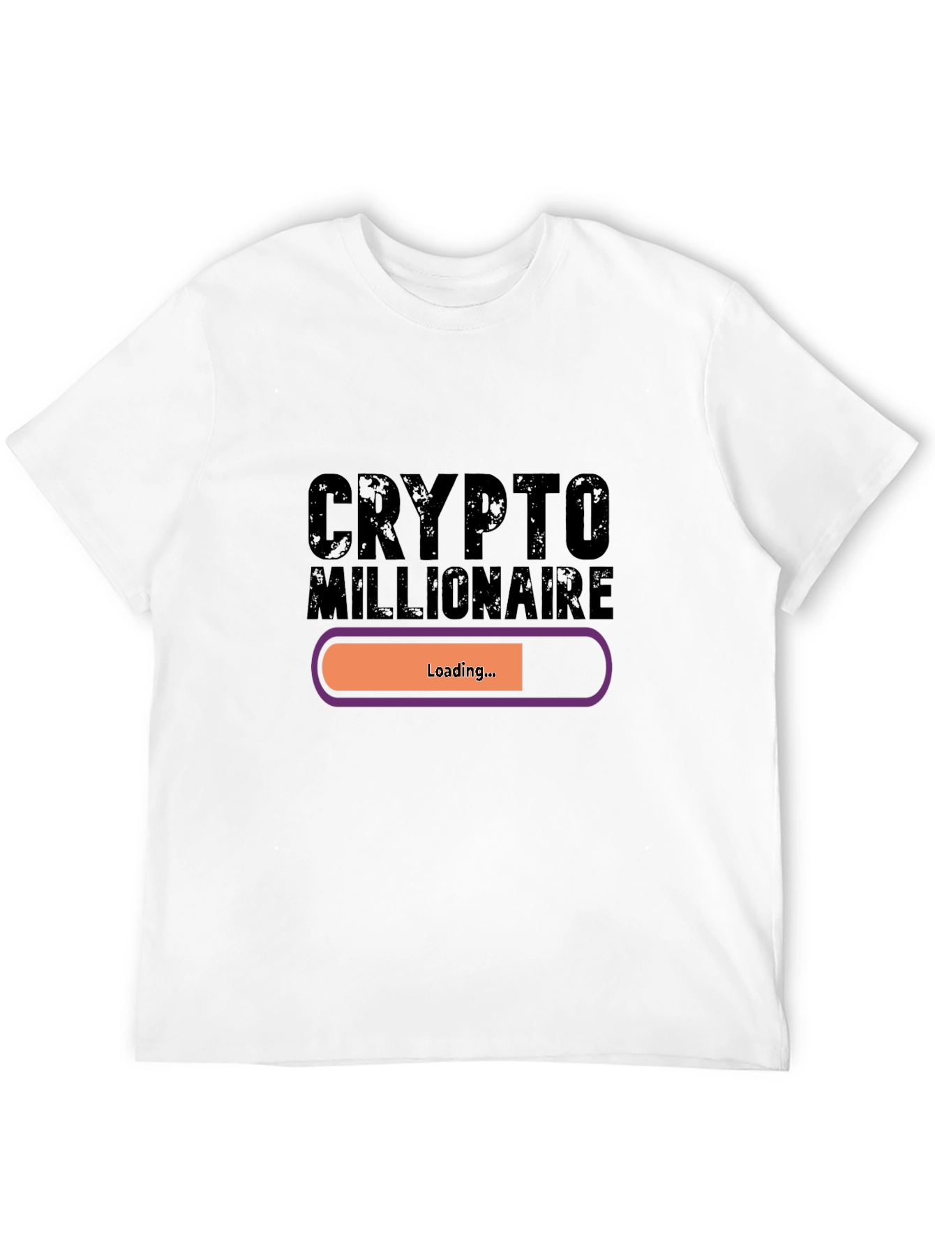 Crypto Millionaire Loading Black T-Shirt