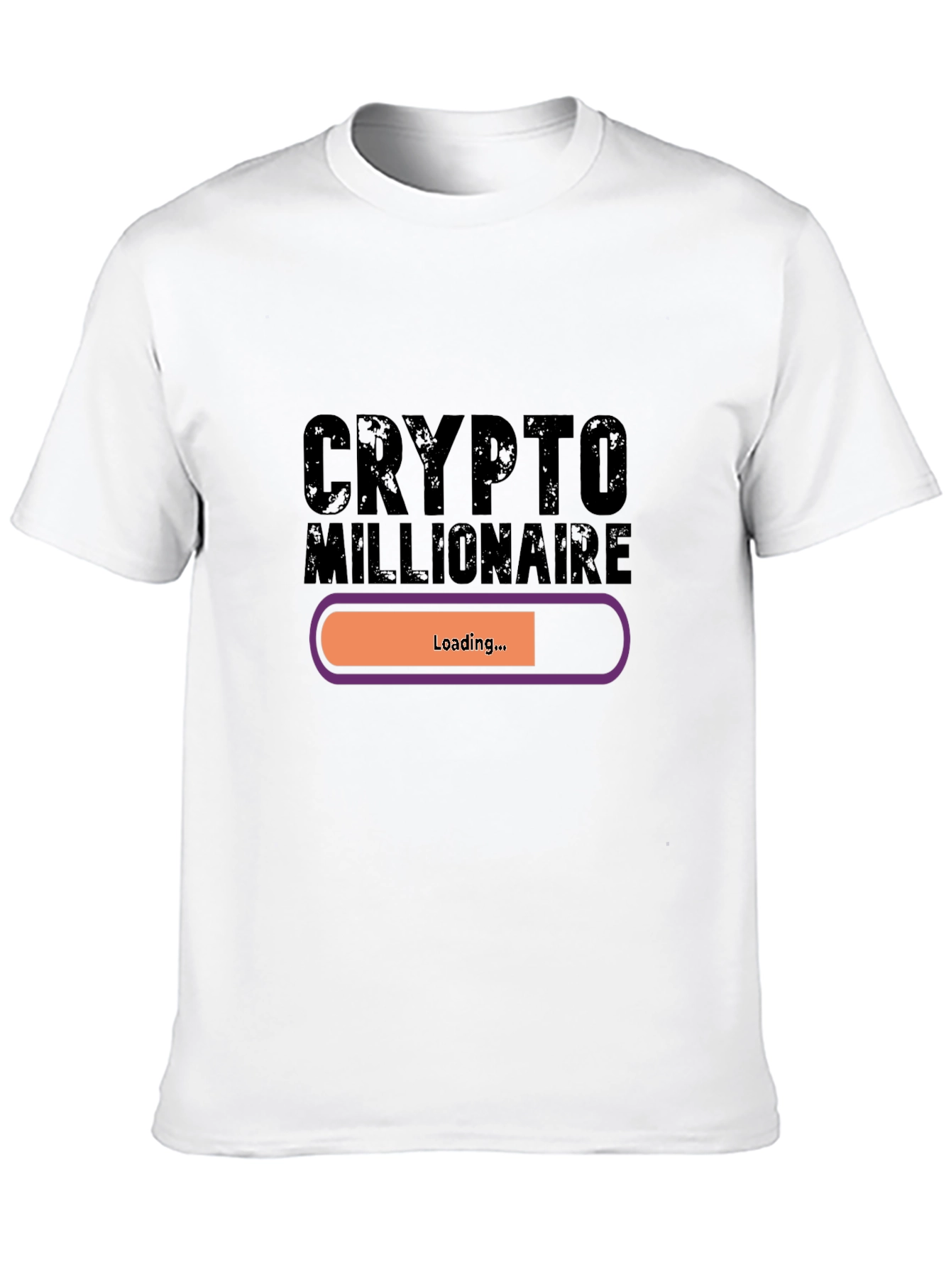Crypto Millionaire Loading Black T-Shirt