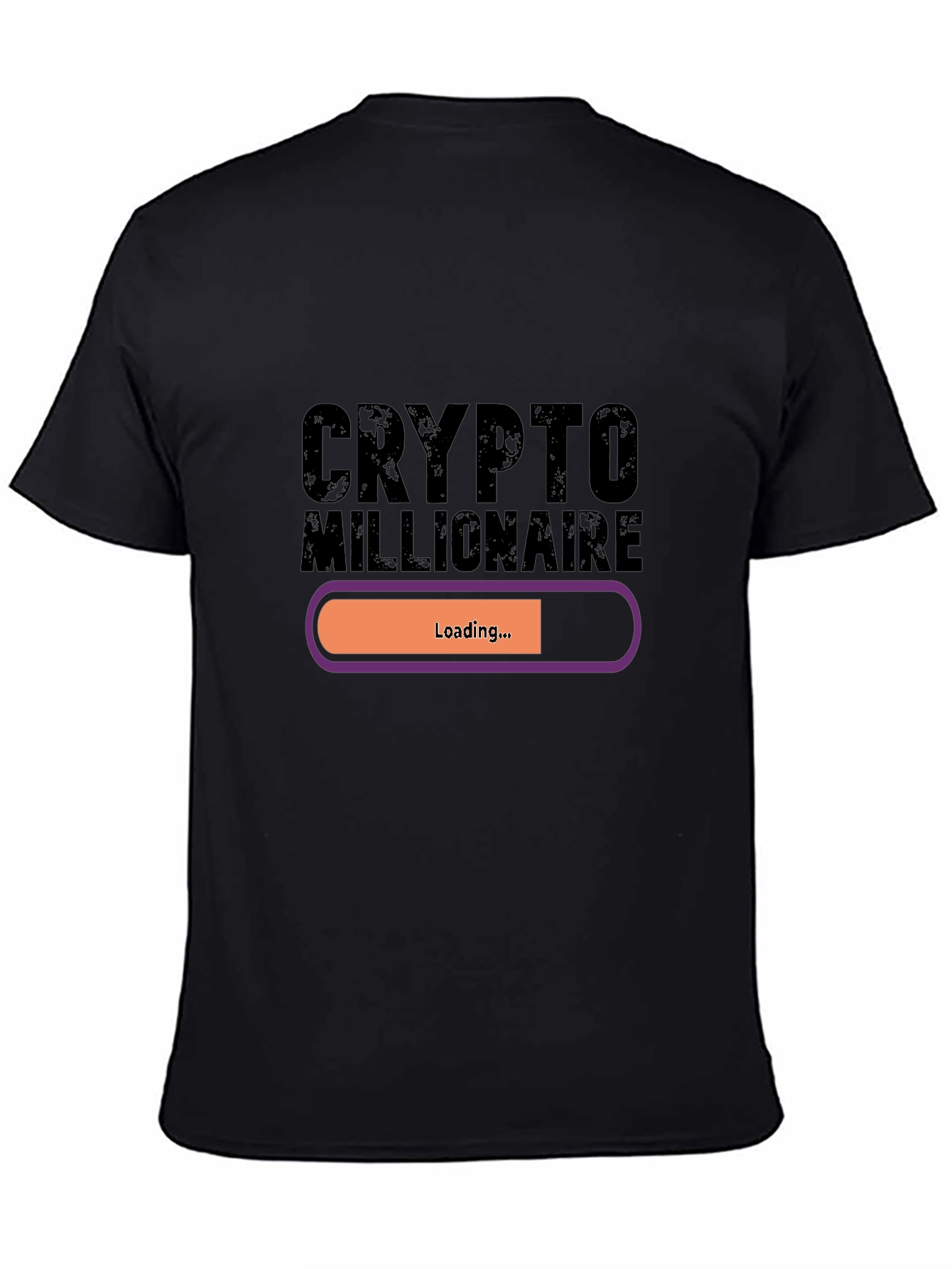 Crypto Millionaire Loading Black T-Shirt