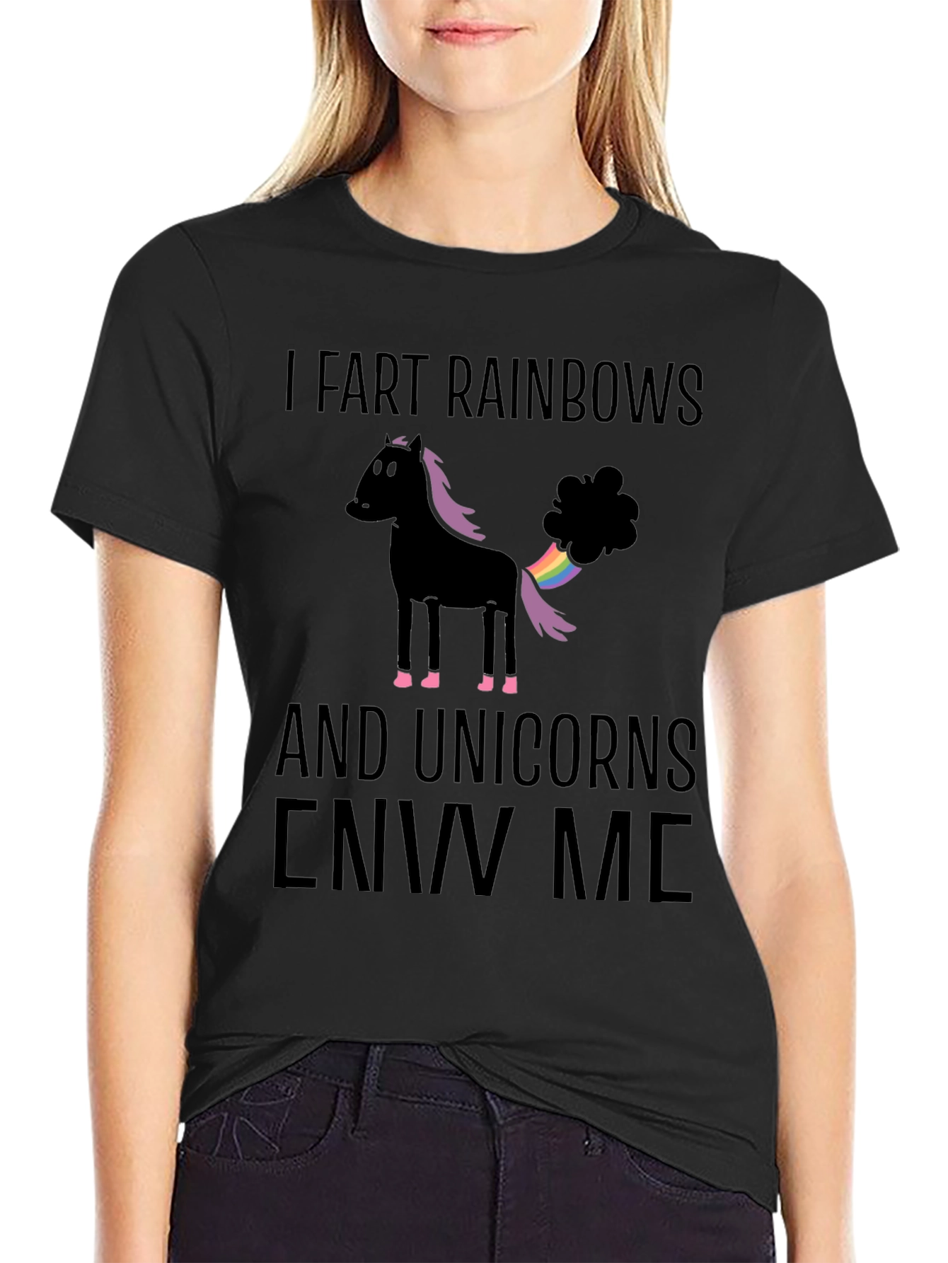 I Fart Rainbows Funny Graphic T-Shirt