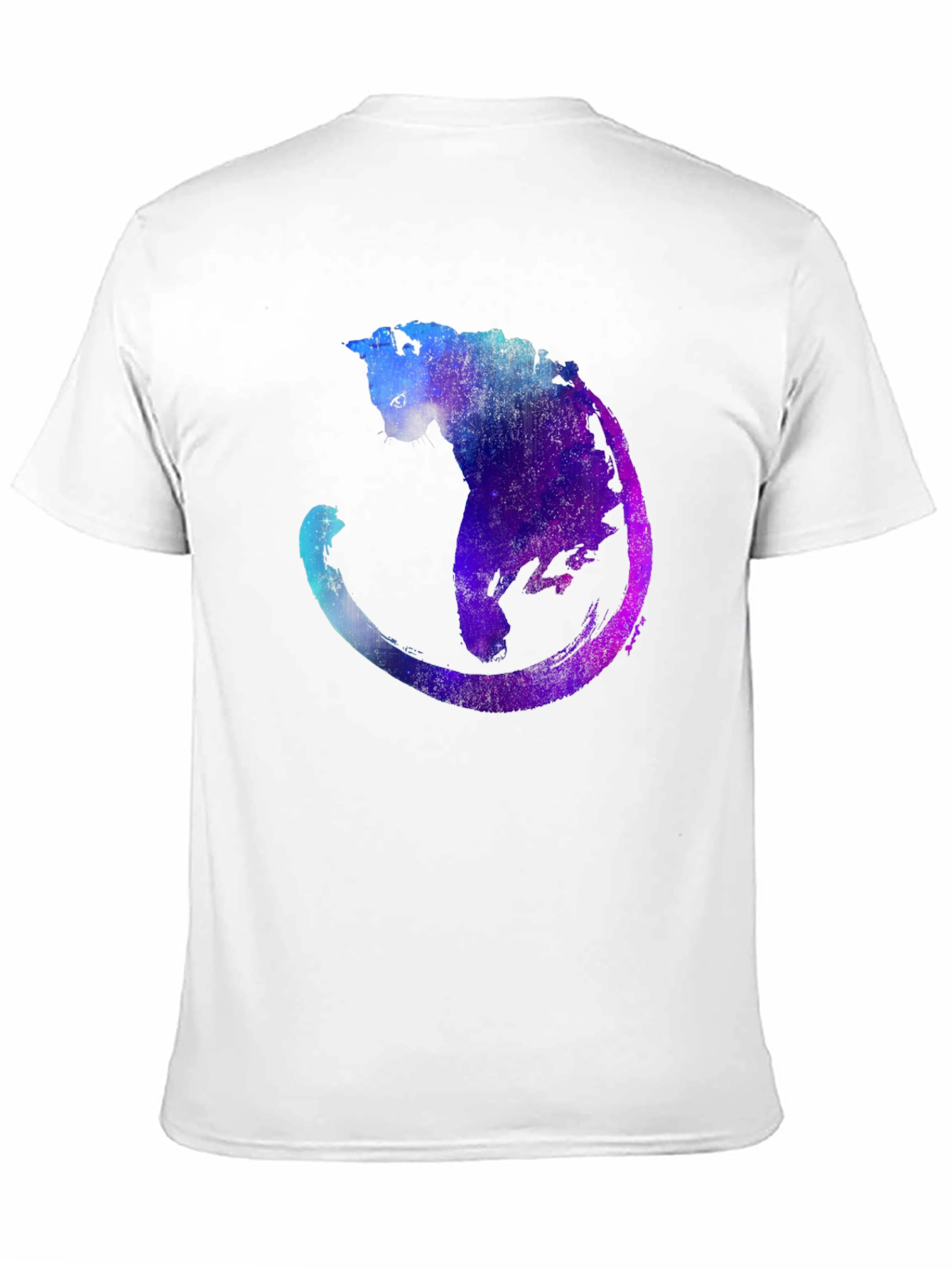 Galaxy Cat Graphic T-Shirt - Cosmic Feline Tee