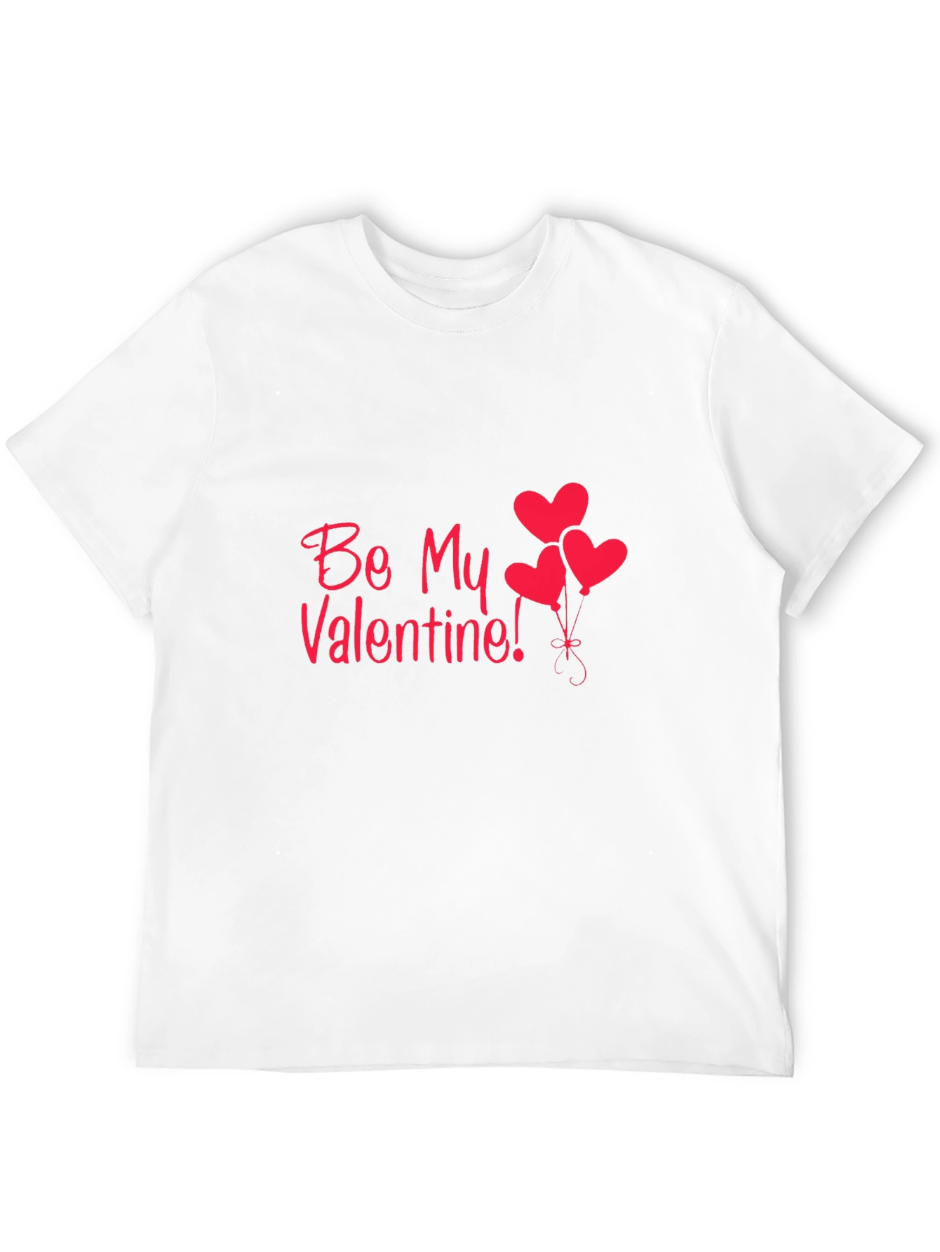 Be My Valentine Heart Balloons Graphic T-Shirt