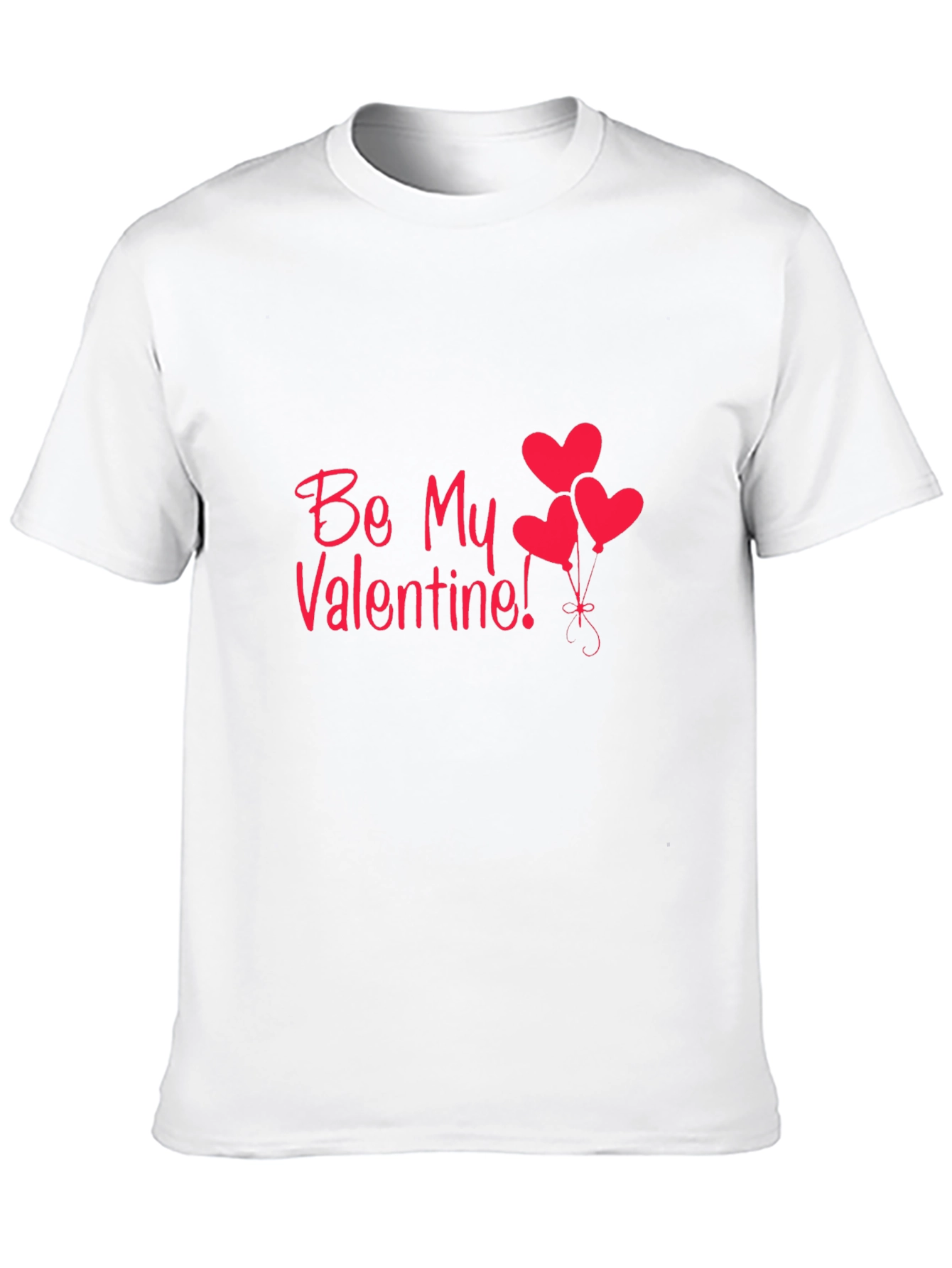 Be My Valentine Heart Balloons Graphic T-Shirt
